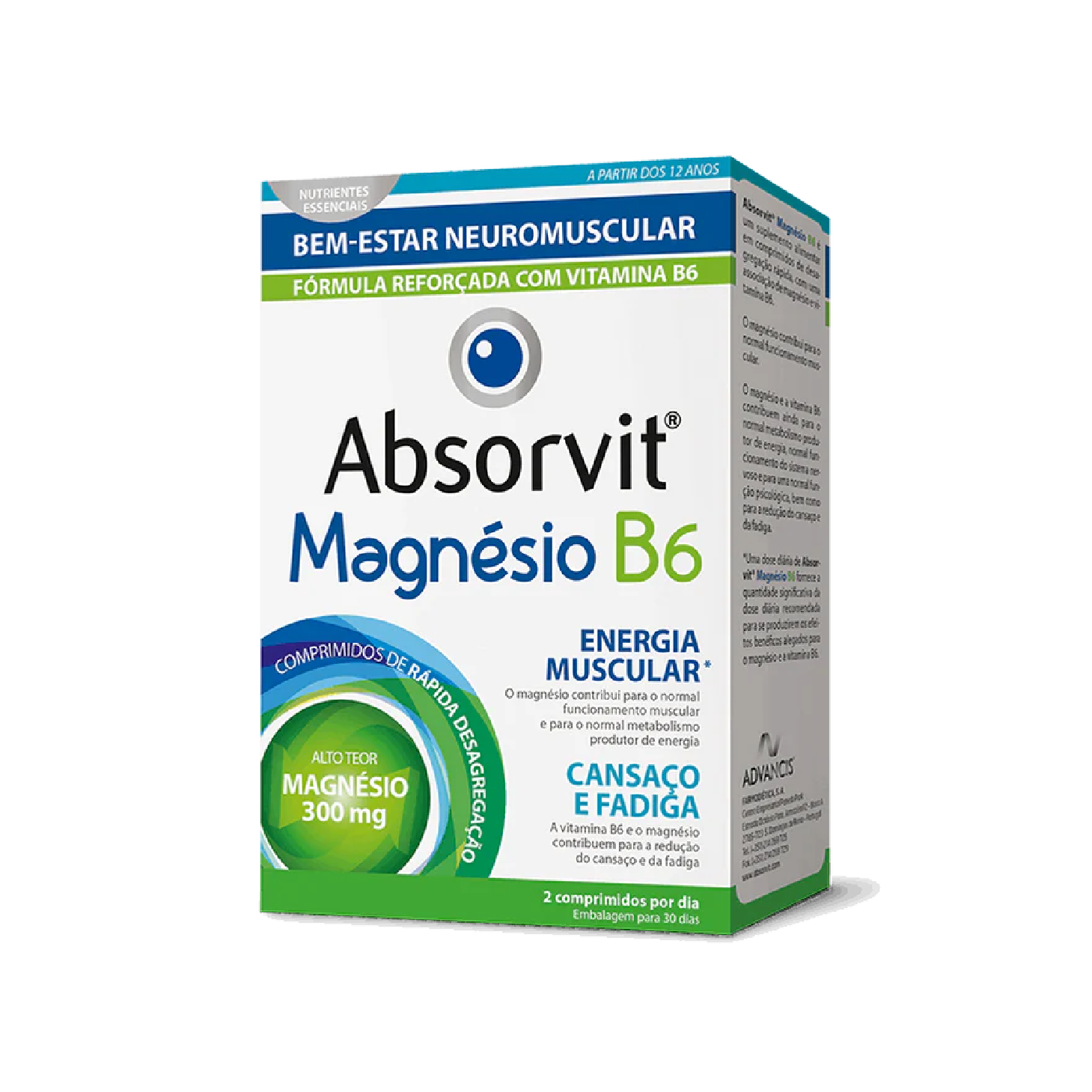 Absorvit Magnésio +B6 60 Comprimidos