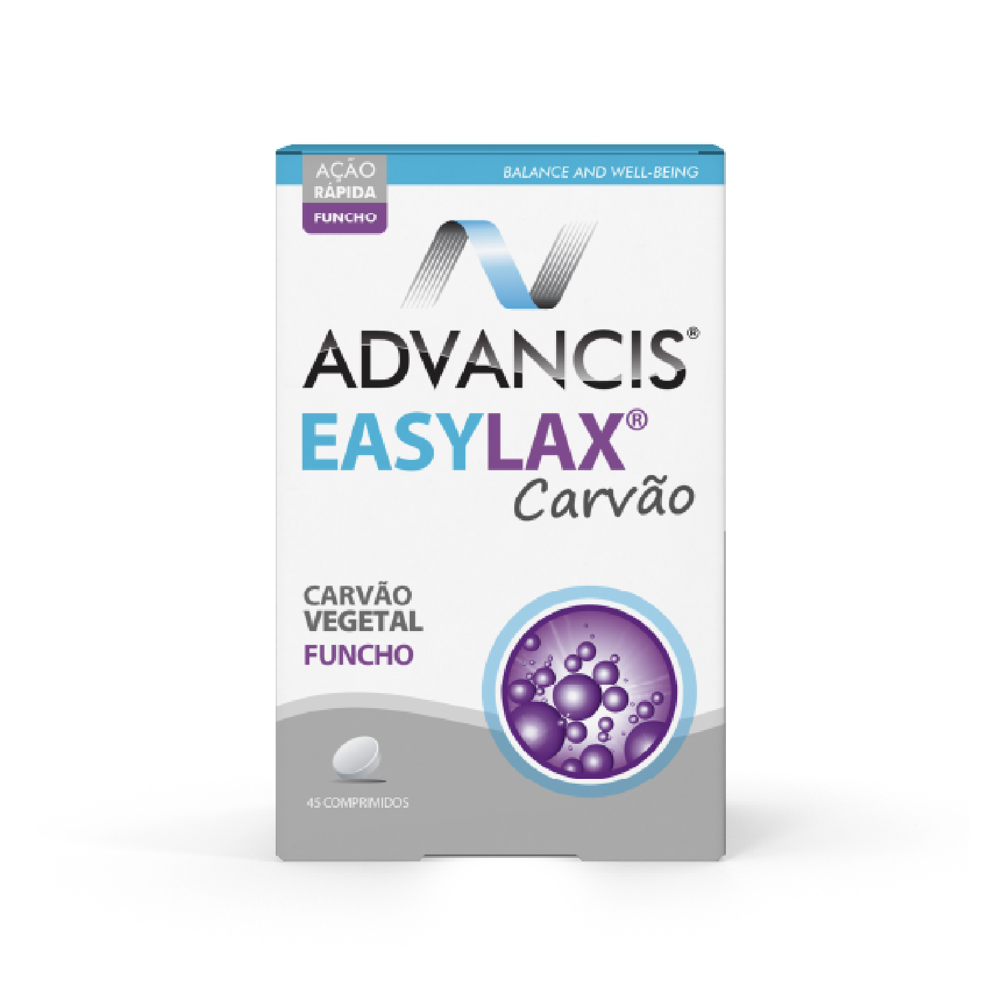 Advancis Easylax Carbón + Hinojo 45 Comprimidos
