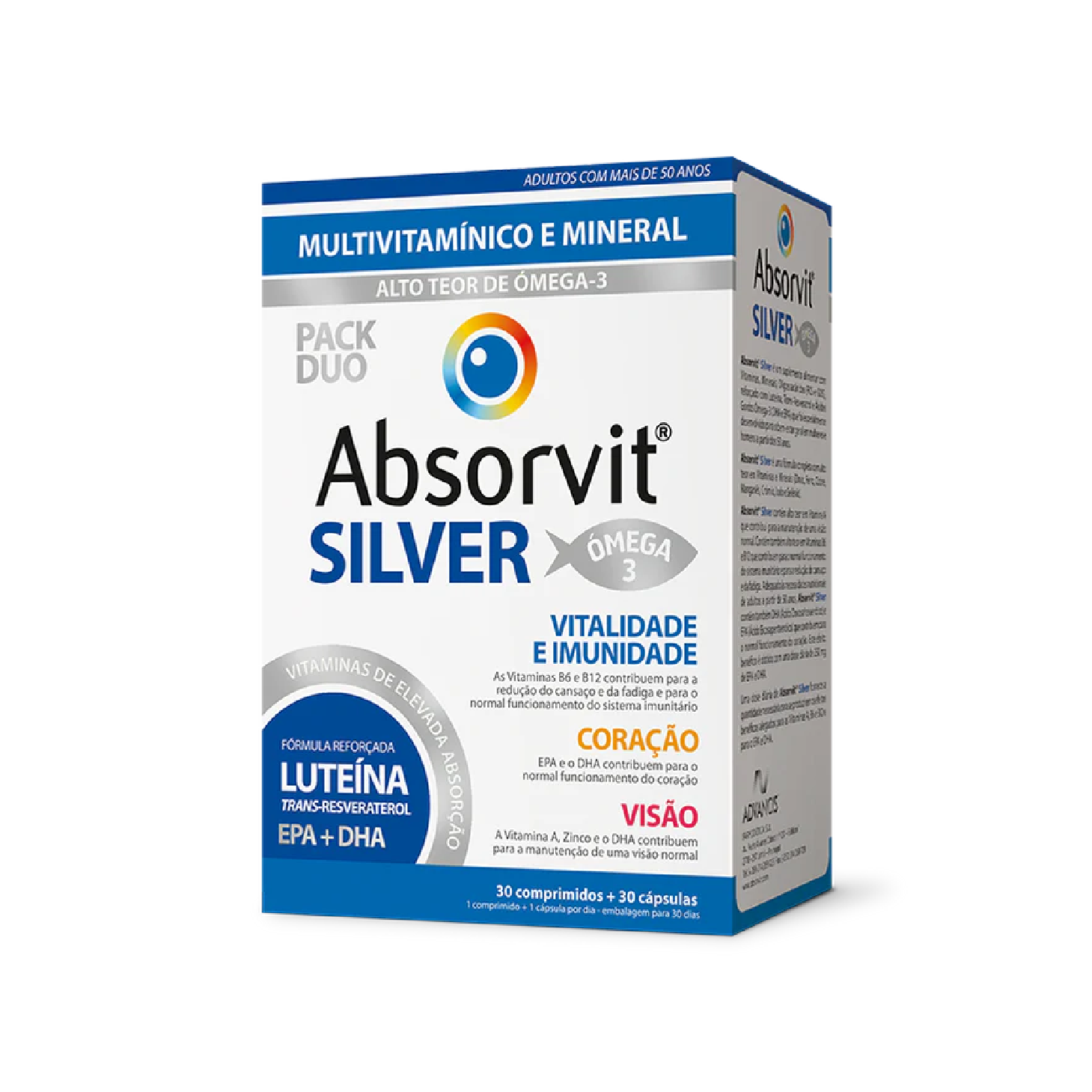 Absorvit Silver 30 Comprimidos + 30 Cápsulas