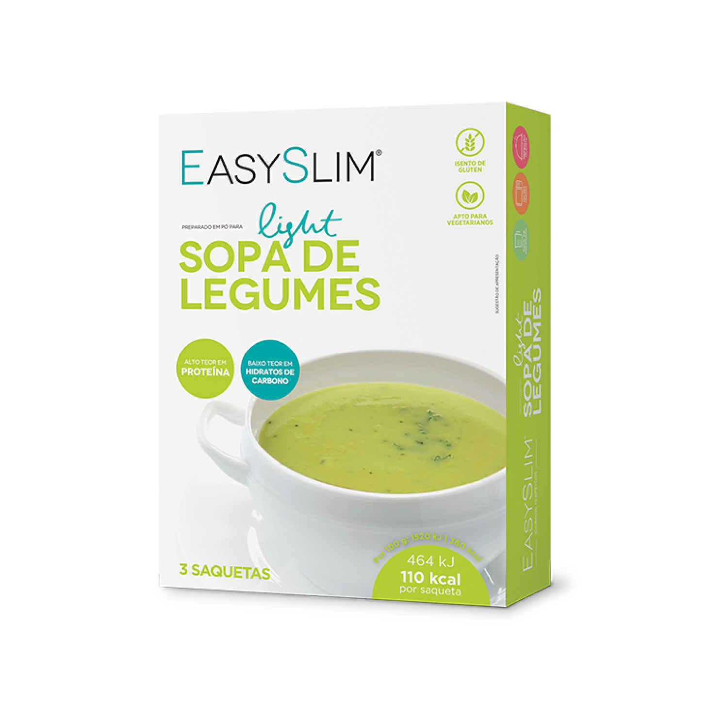 Easyslim Sopa Light de Legumes 30,5g x 3 Saquetas