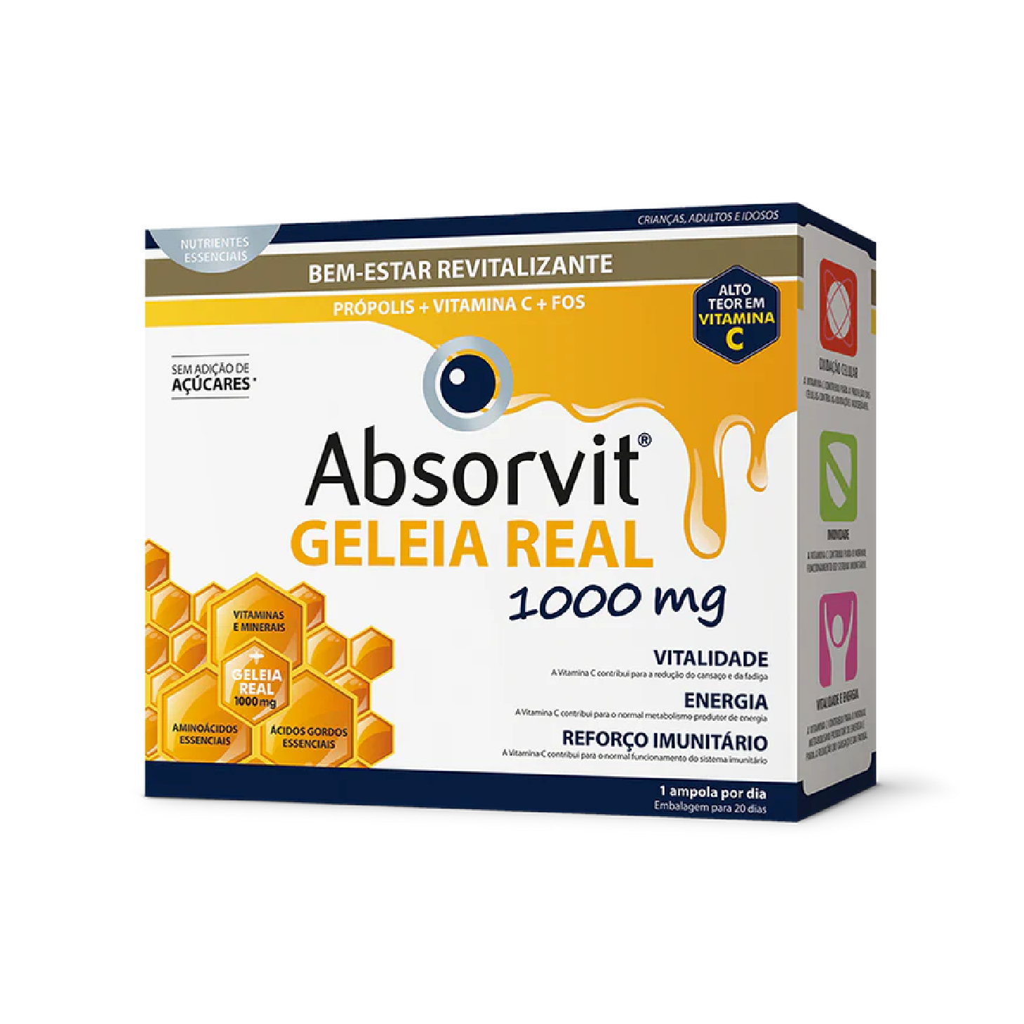 Absorvit Geleia Real 10ml x 20 Ampolas