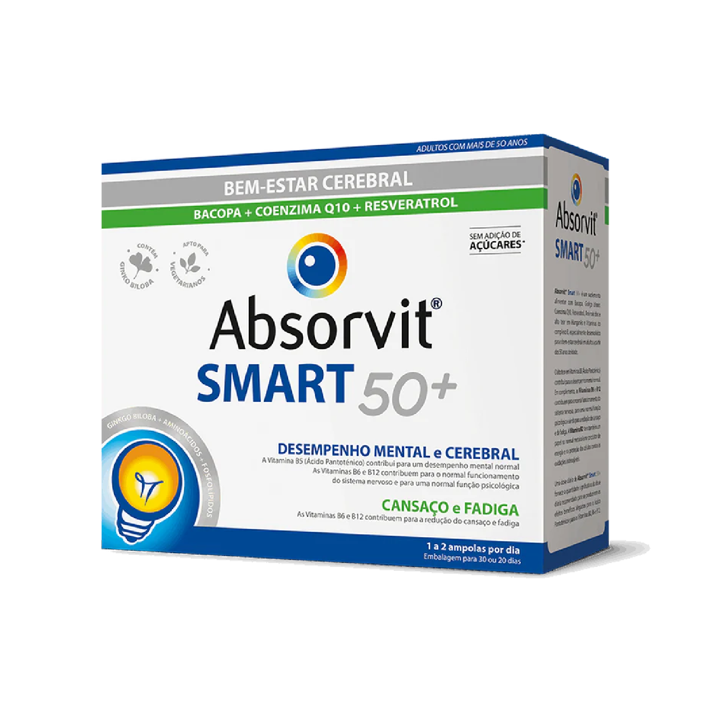 Absorvit Smart50+ 10ml x 30 Ampolas
