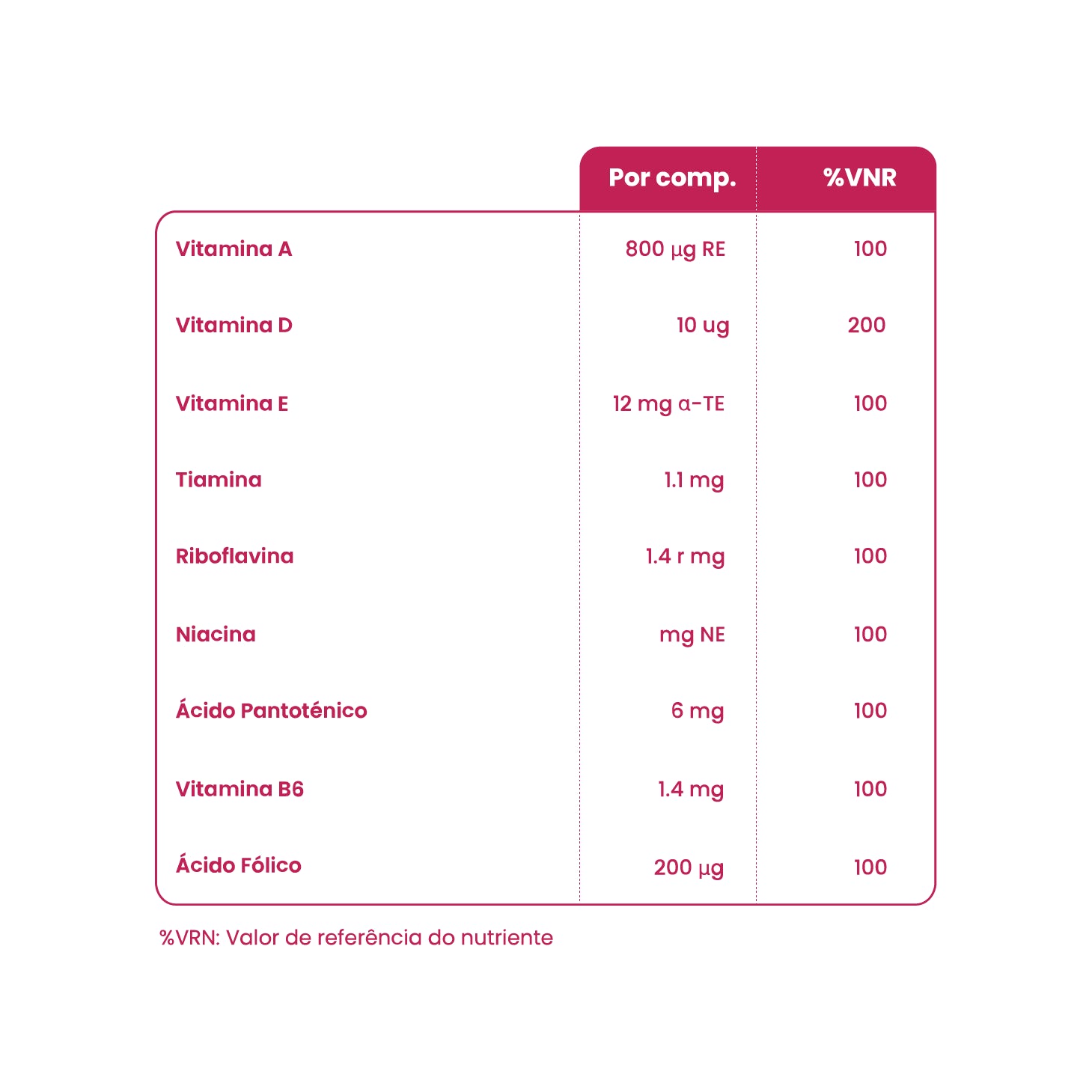 Viterra Mulher 30 Comprimidos