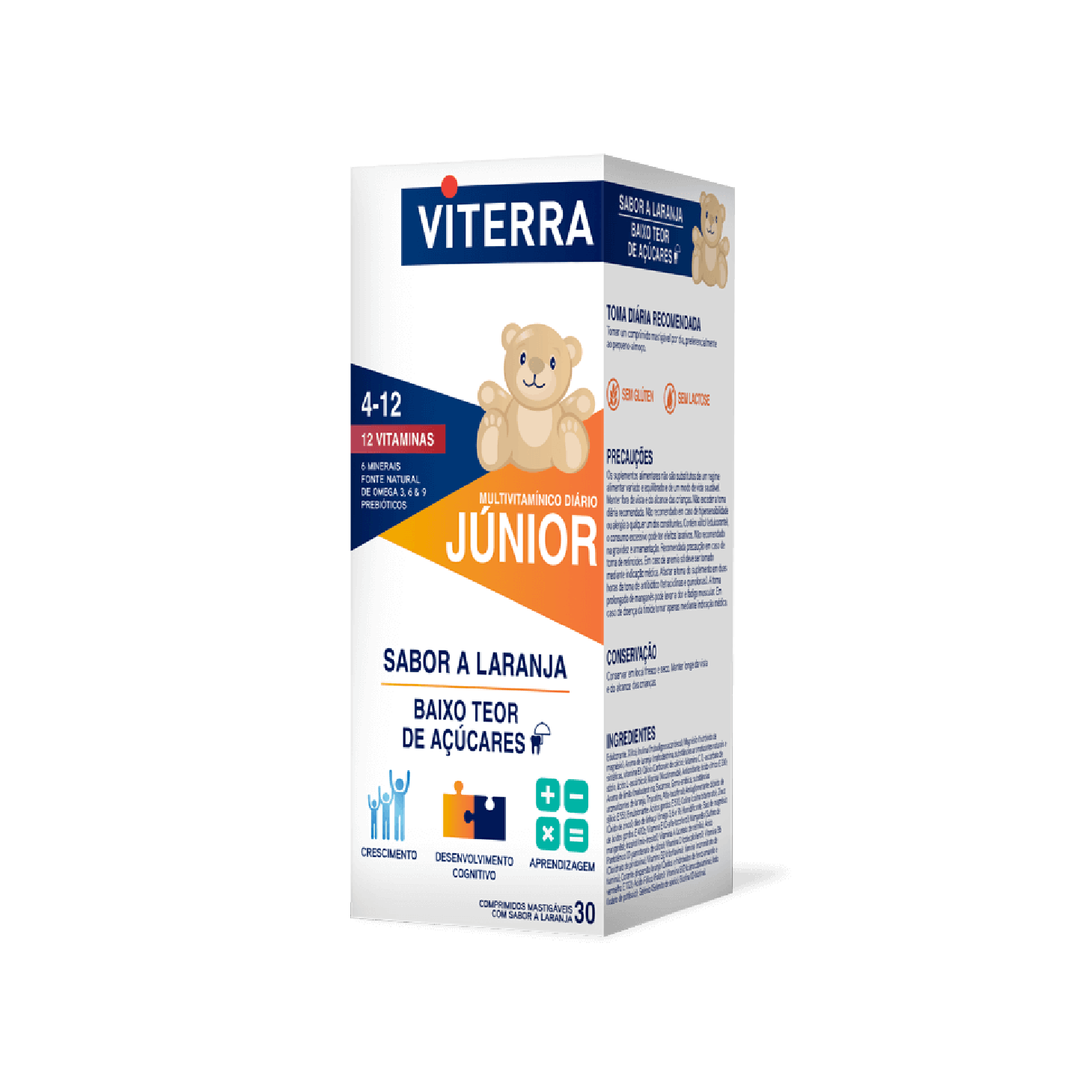 Viterra Júnior 30 Comprimidos Mastigáveis Laranja