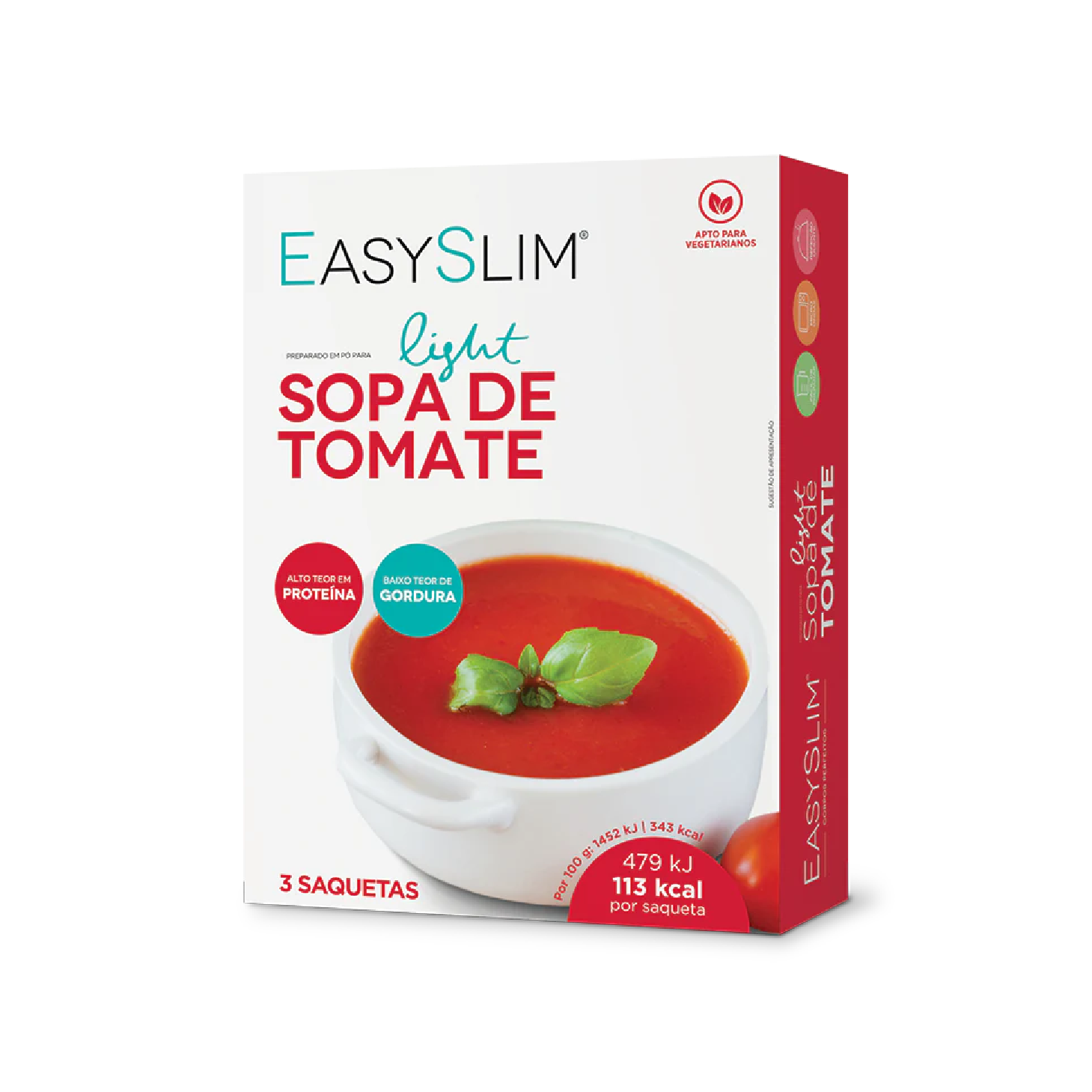 Easyslim Sopa Light de Tomate 33g x 3 Saquetas