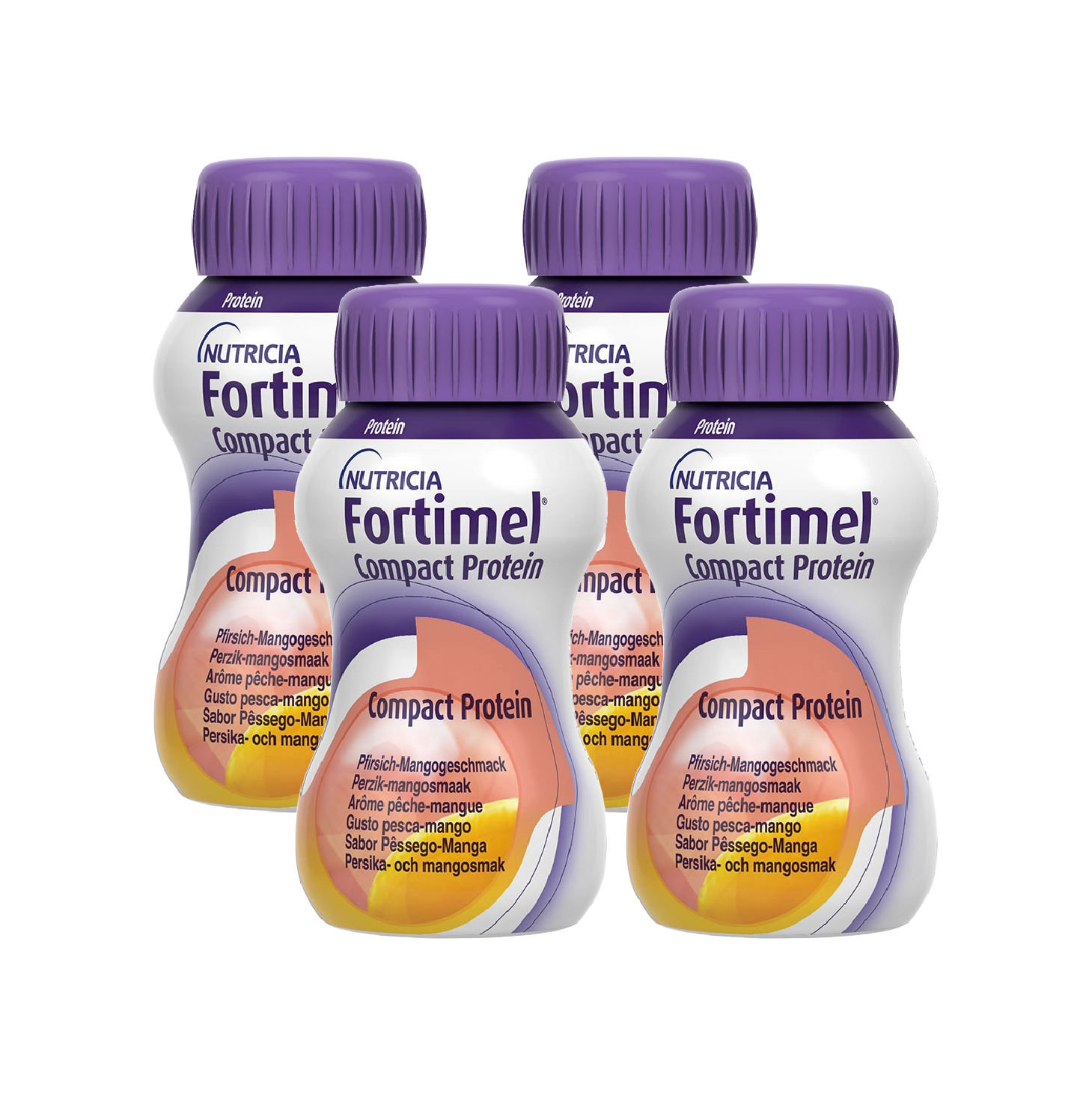 Fortimel Compact Protein Pêssego e Manga 125ml x 4 Unidades