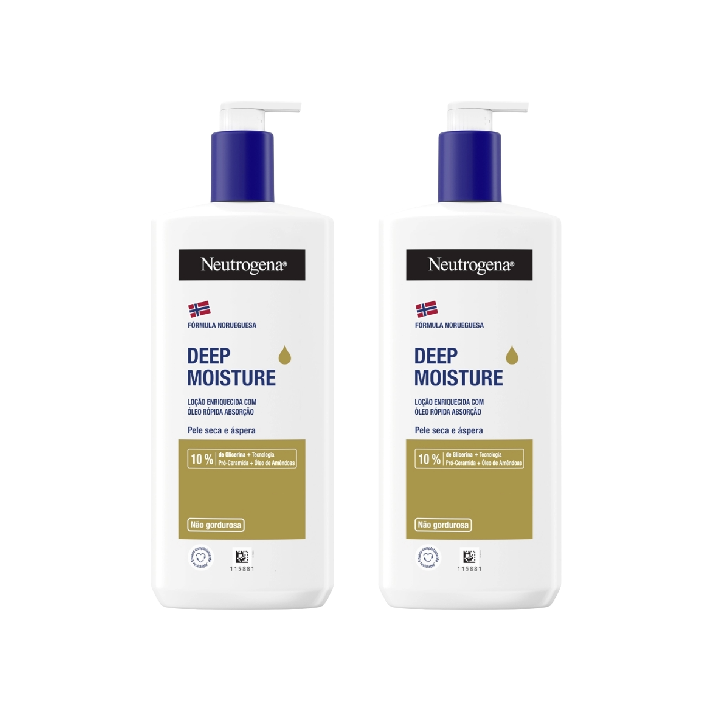 Neutrogena Hidratação Profunda Óleo-Loção Corporal 400ml x 2 Unidades