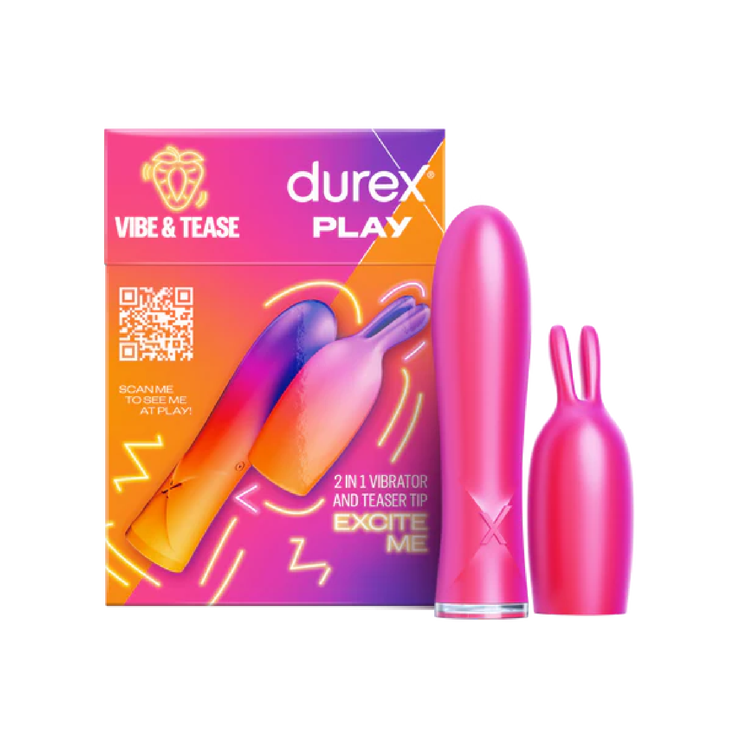 Durex 2 In 1 Vibrator And Teaser Tip