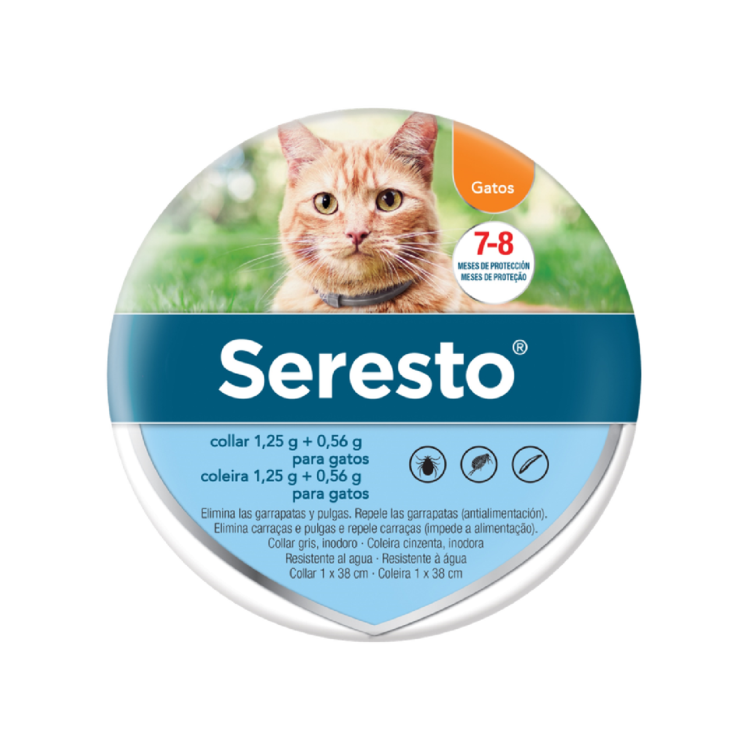 Seresto Gato Coleira 1,25g+0,56g
