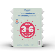 Mustela Toalhitas de Limpeza Sem Perfume x 6 Unidades