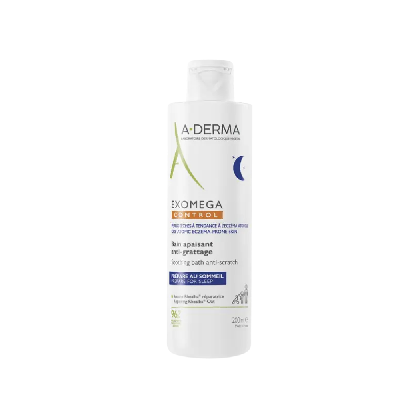 A-Derma Exomega Control Banho Calmante Noite 200ml