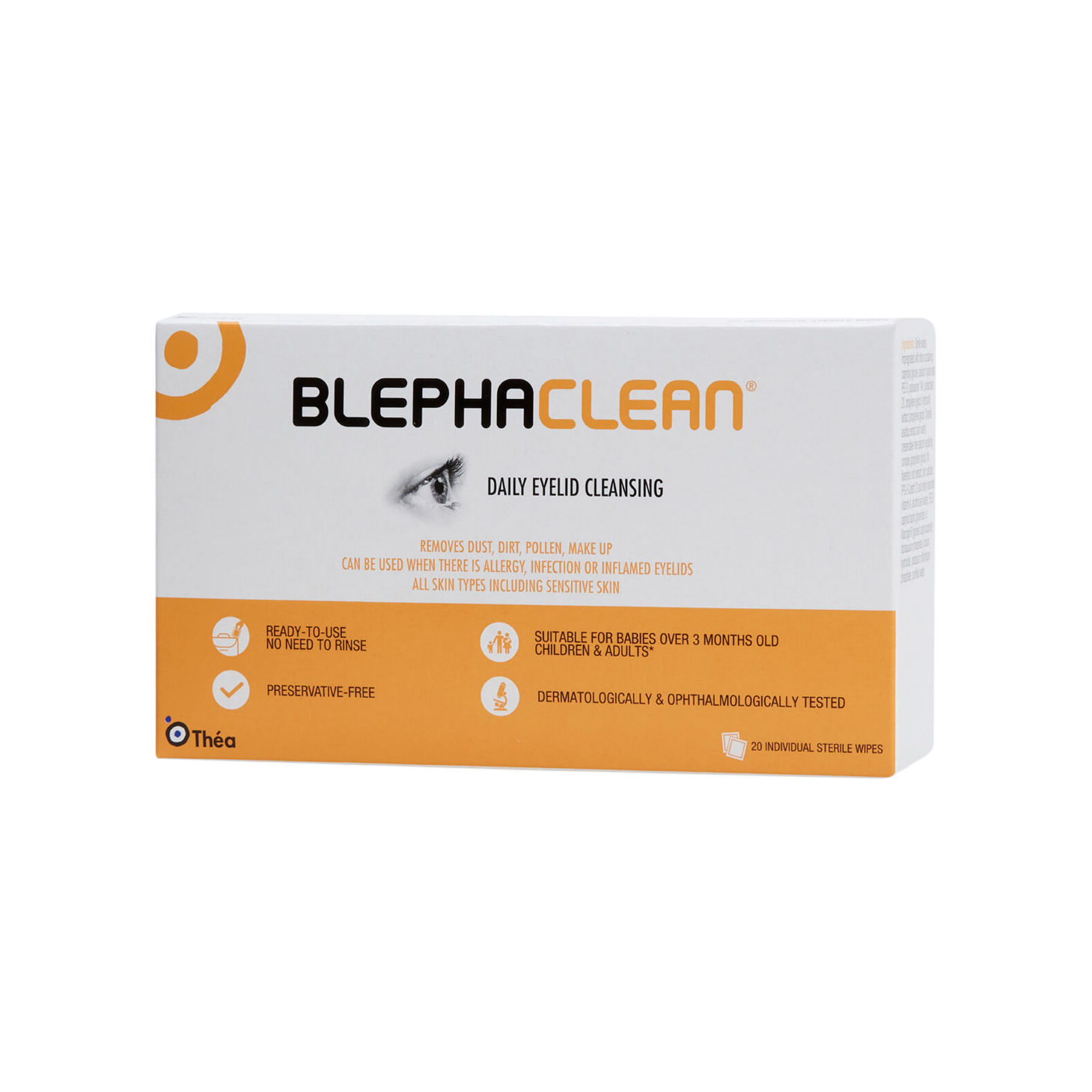 Blephaclean Higiene das Pálpebras 30 Toalhitas Estéreis