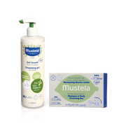 Mustela Bio Gel de Ducha 400ml + Champú Sólido 75g