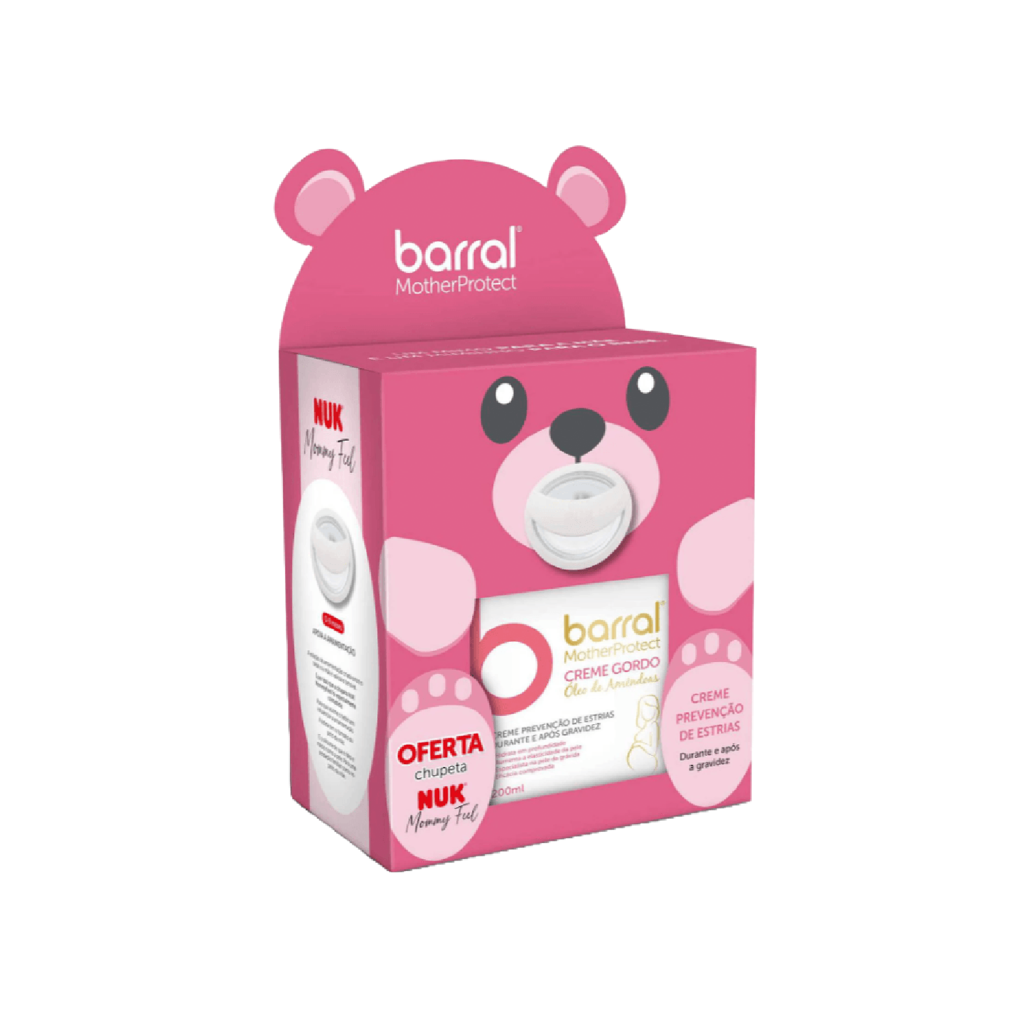Barral Coffret MotherProtect Creme Gordo 200ml + Chupeta Nuk MomFeel
