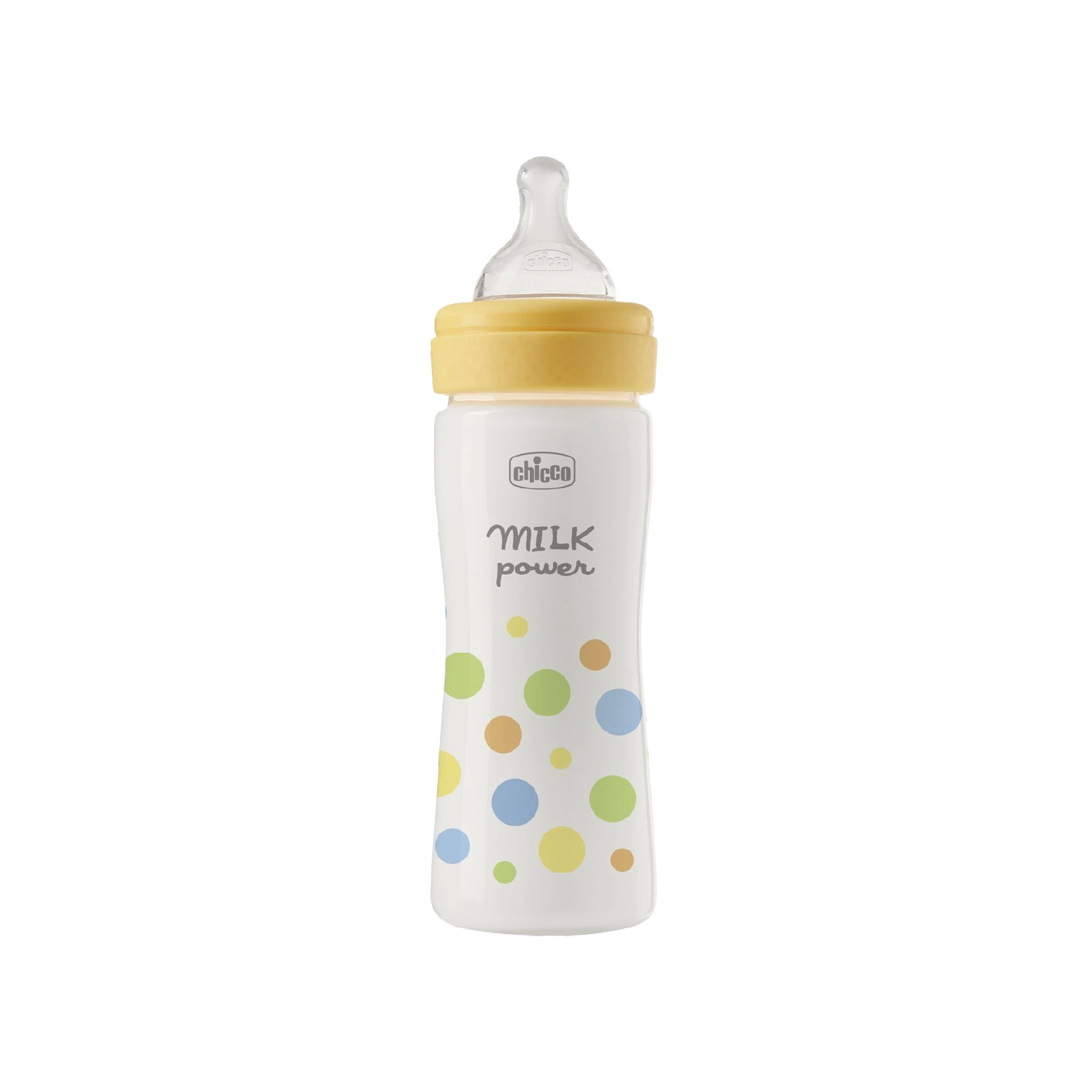 Chicco Perfect Easy Biberão Amarelo "Milk power" 250ml +2 Meses