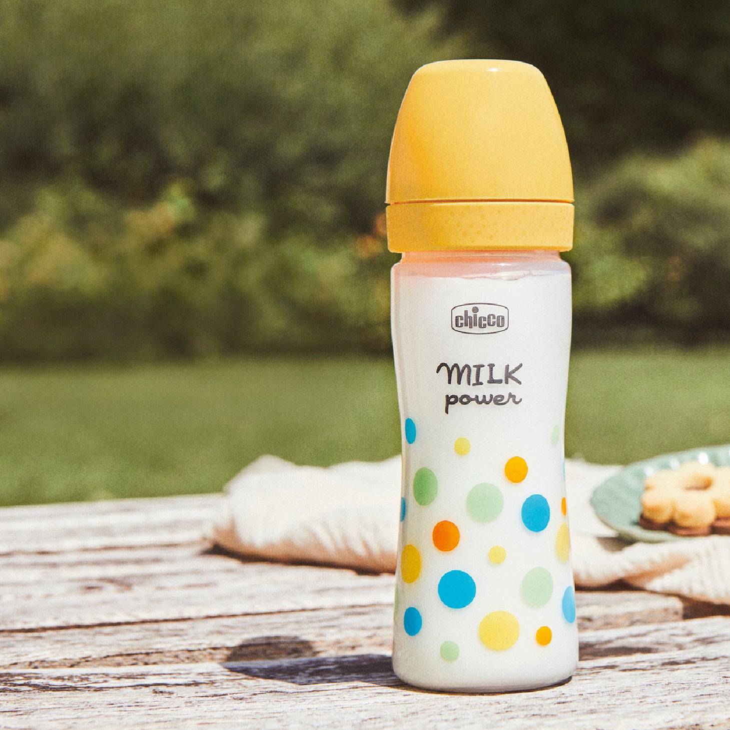 Chicco Perfect Easy Biberão Amarelo "Milk power" 250ml +2 Meses