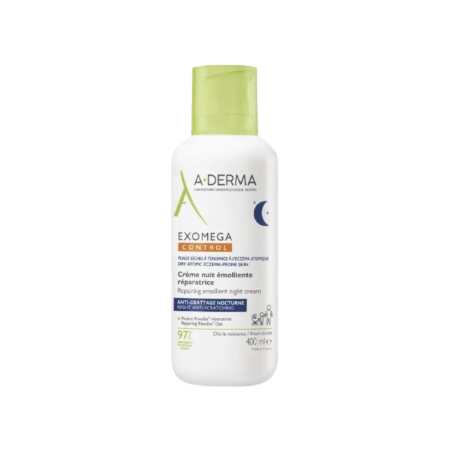 A-Derma Exomega Control Creme Noite Emoliente 400ml