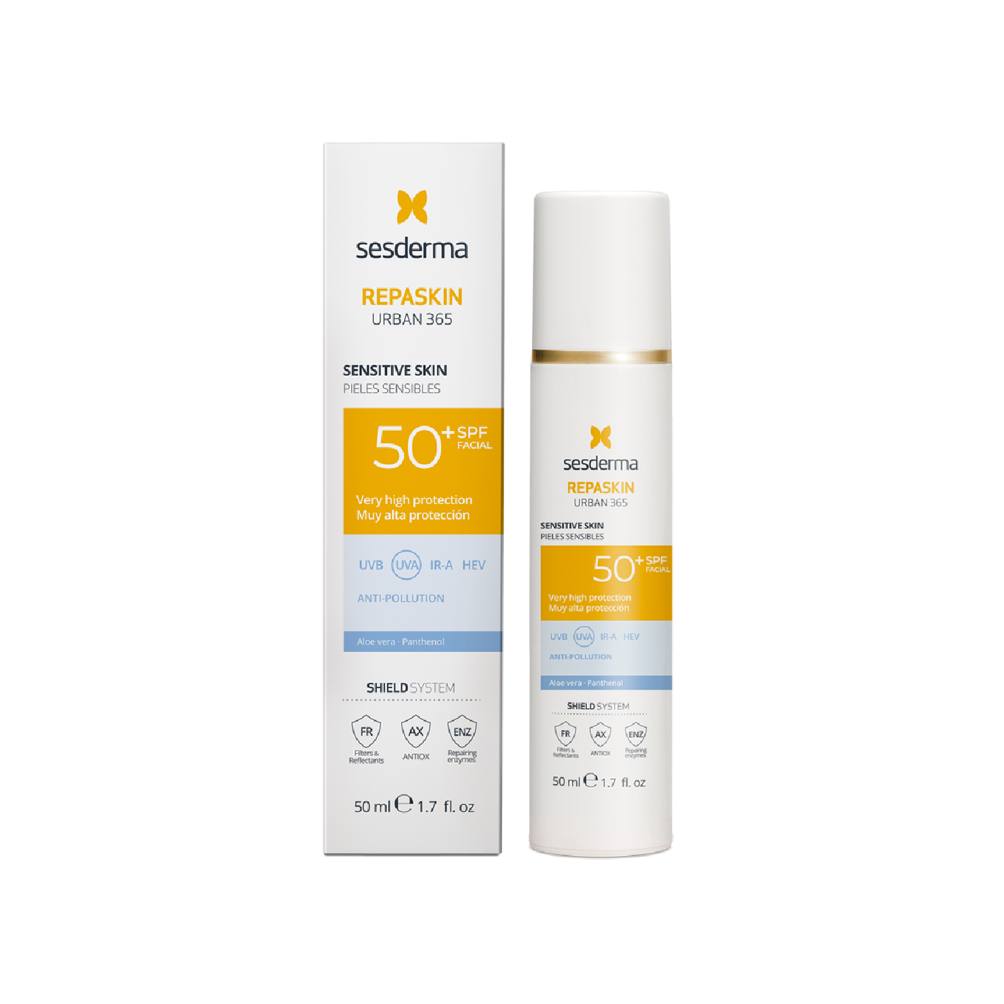 Sesderma Repaskin Urban 365 Pele Sensível Creme Gel SPF50+ 50ml