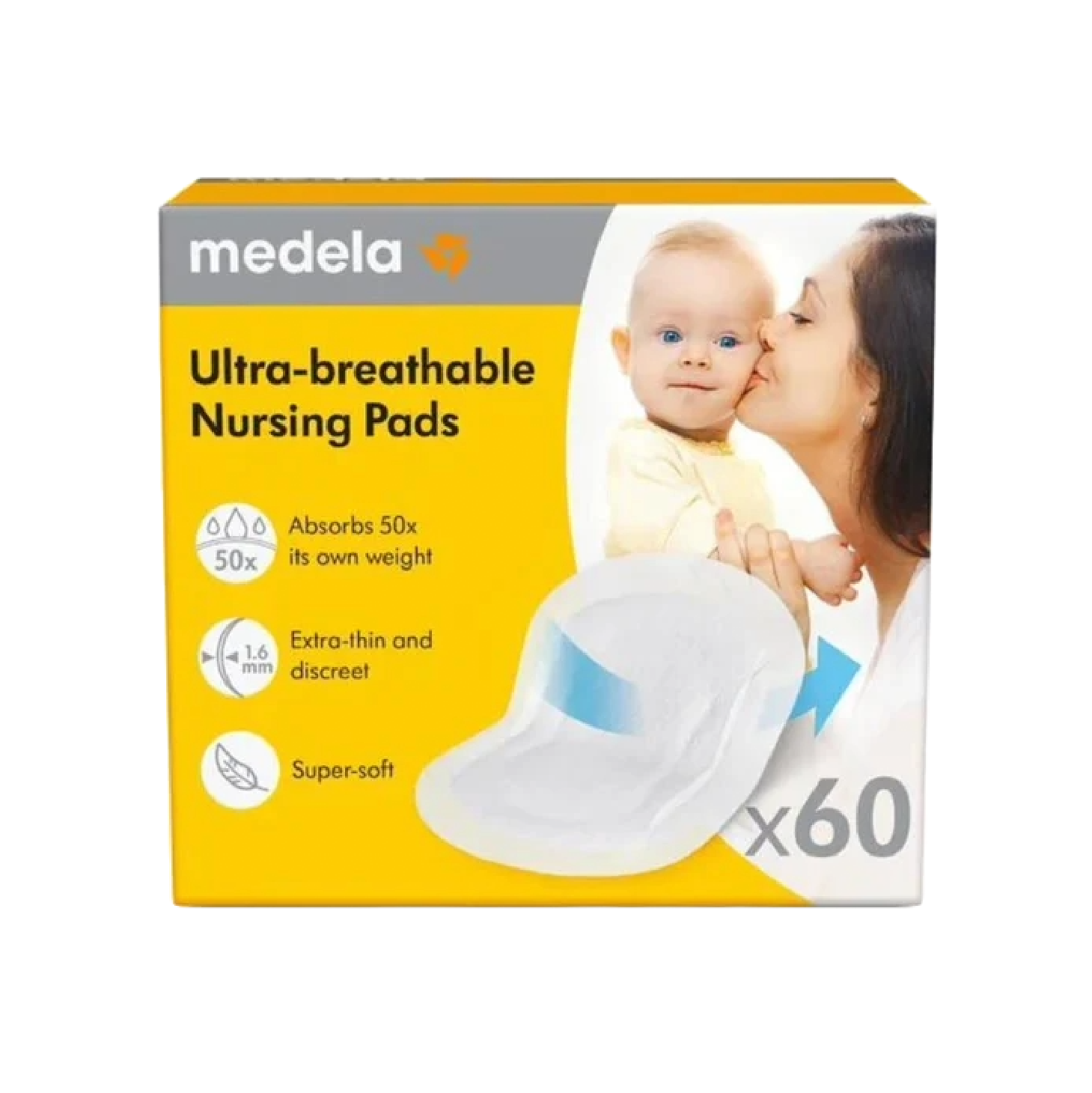 Medela Protetores de Seio Ultra Respiráveis 60 Unidades