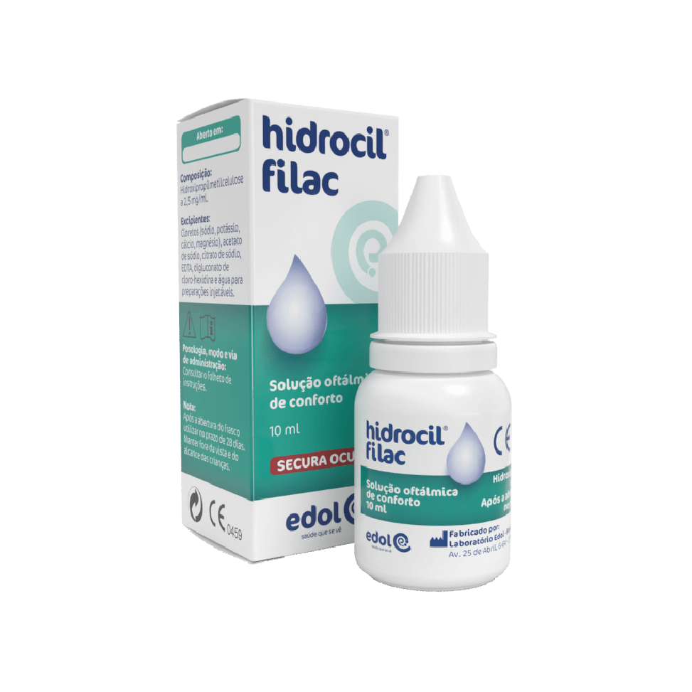 Hidrocil Filac Solução Oftálmica de Conforto 0,25% 10ml