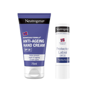 Neutrogena Creme de Mãos Antienvelhecimento SPF20 75ml + Stick Labial 4,8g SPF20