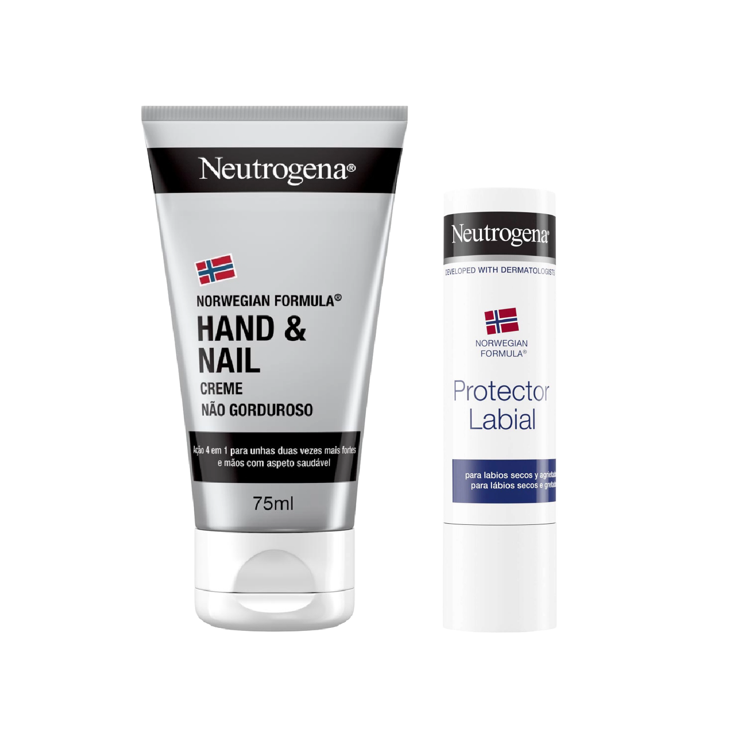 Neutrogena Creme de Mãos e Unhas 75ml + Stick Labial 4,8g