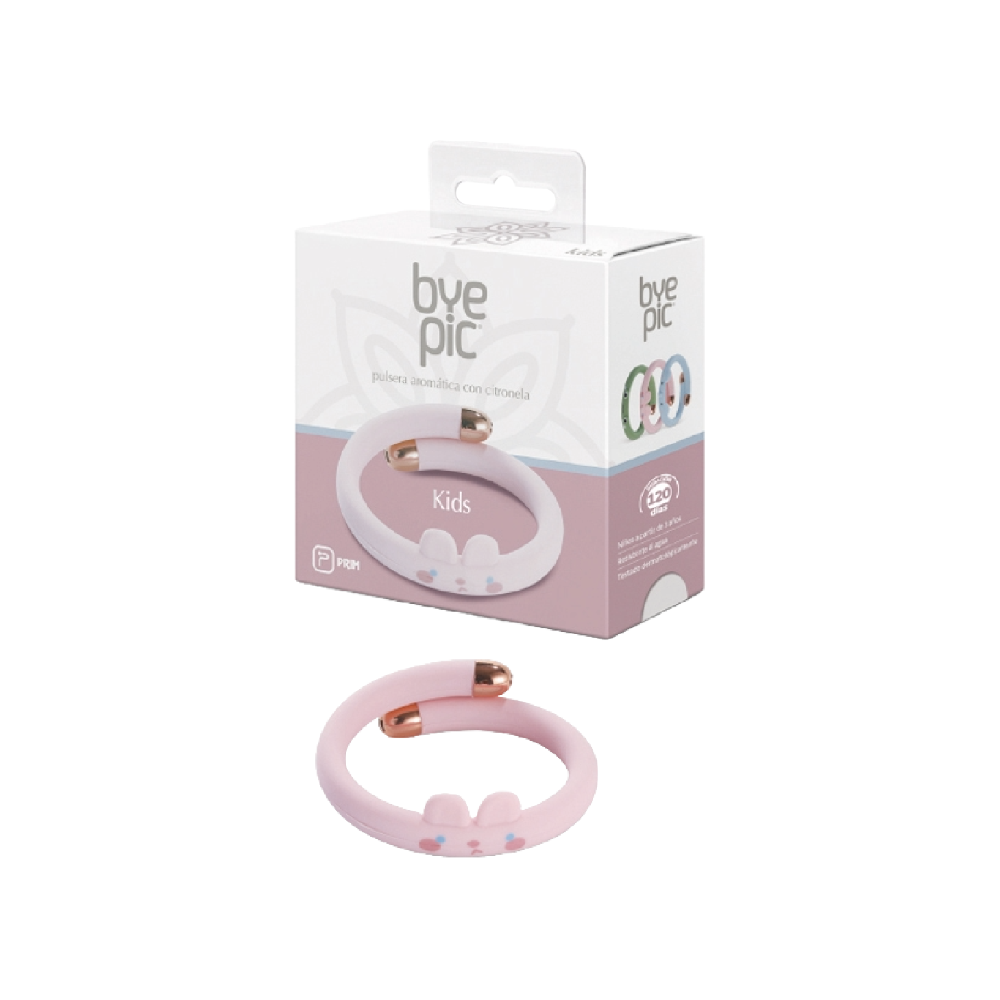 ByePic Pulseira com Citronela Criança Coelho/Rosa