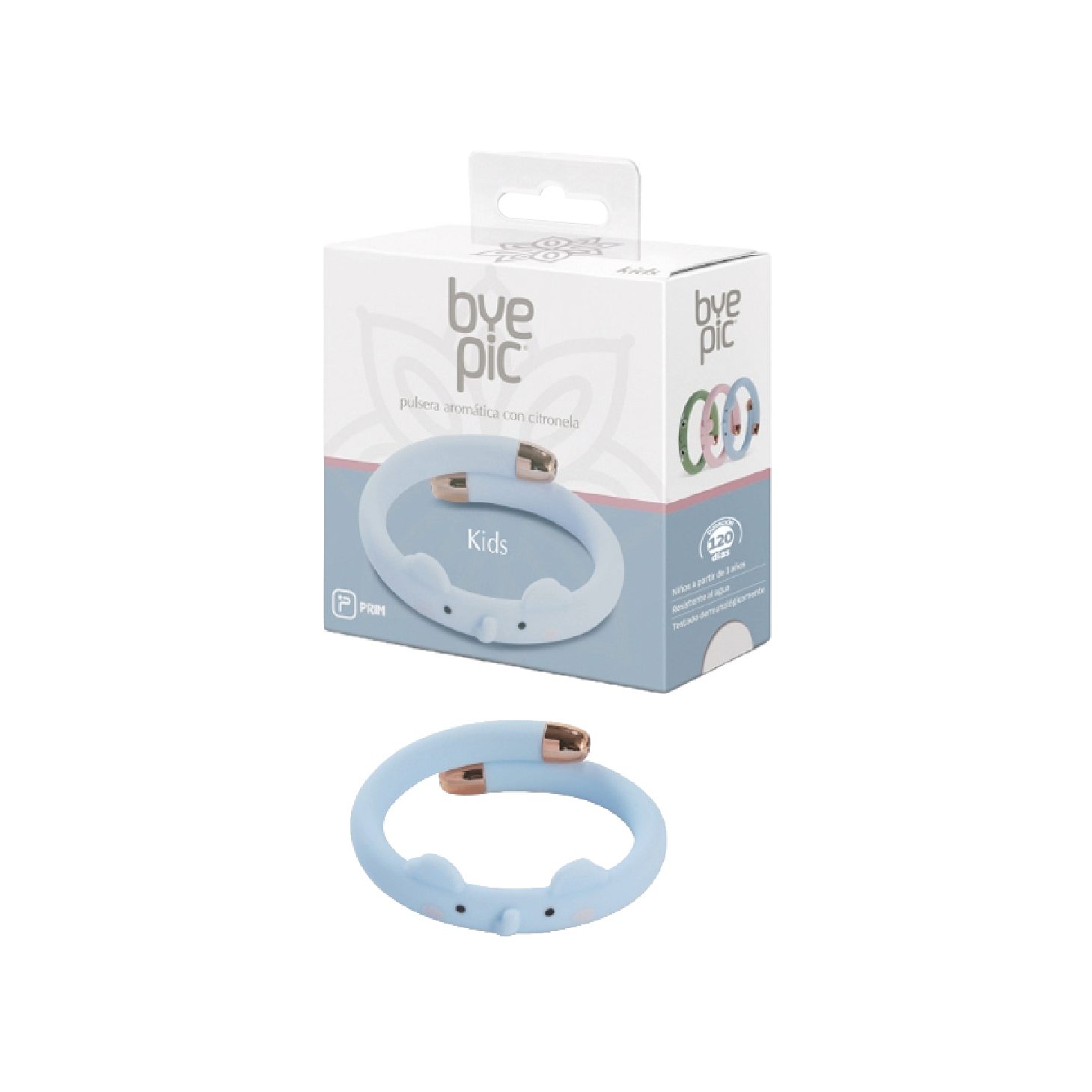 ByePic Pulseira com Citronela Criança Elefante/Azul