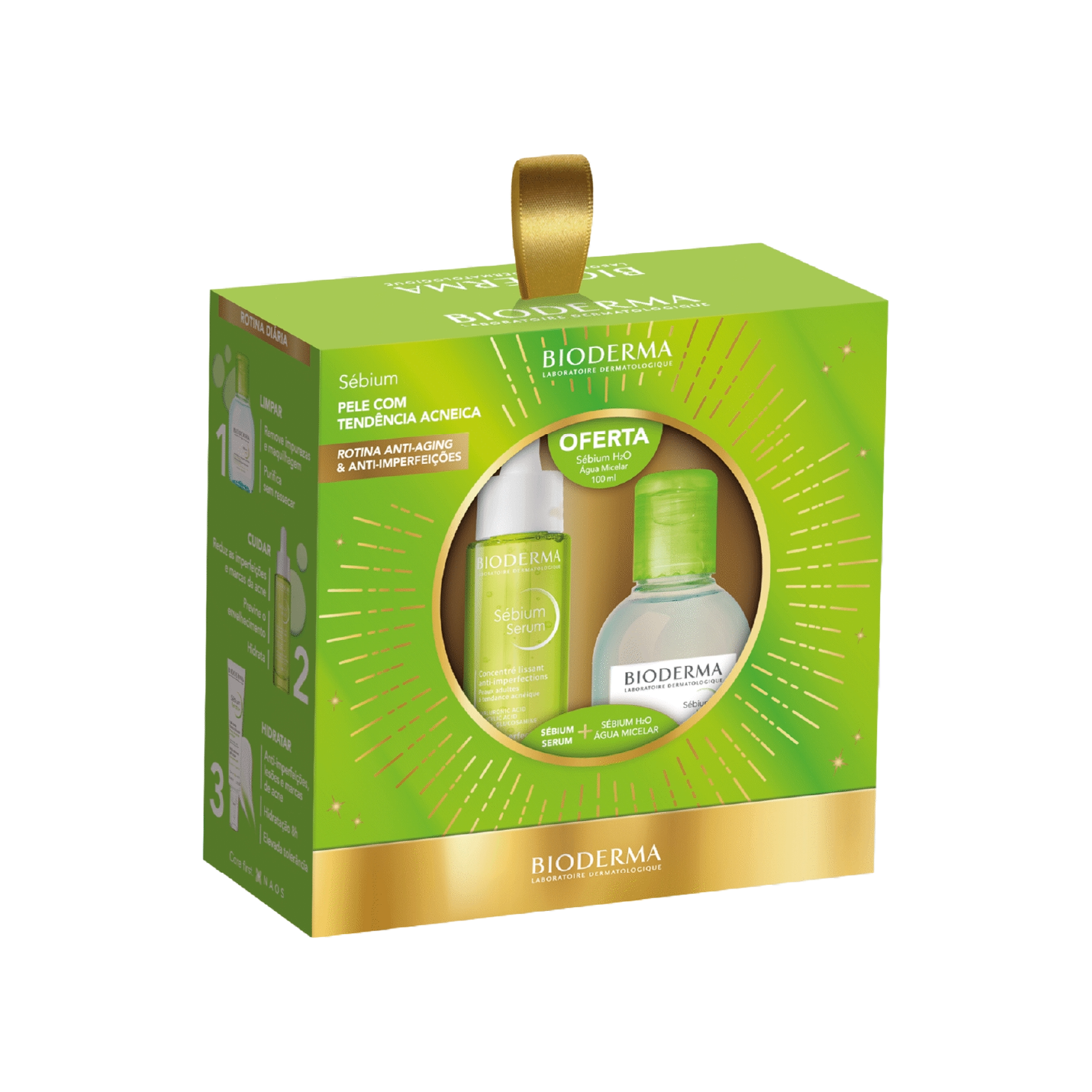 Bioderma Coffret Sébium Sérum 30ml + Água Micelar 100ml