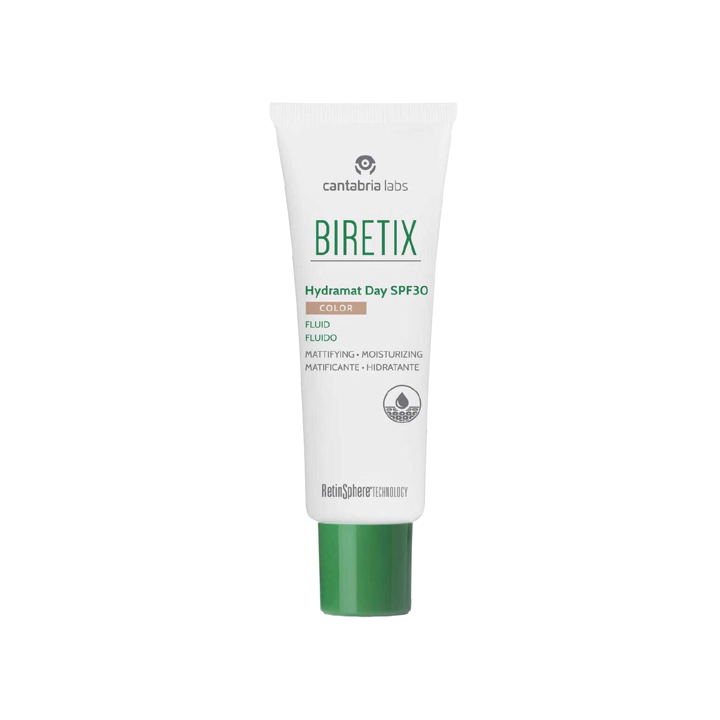 Biretix Hydramat Day Fluido com Cor SPF30 50ml