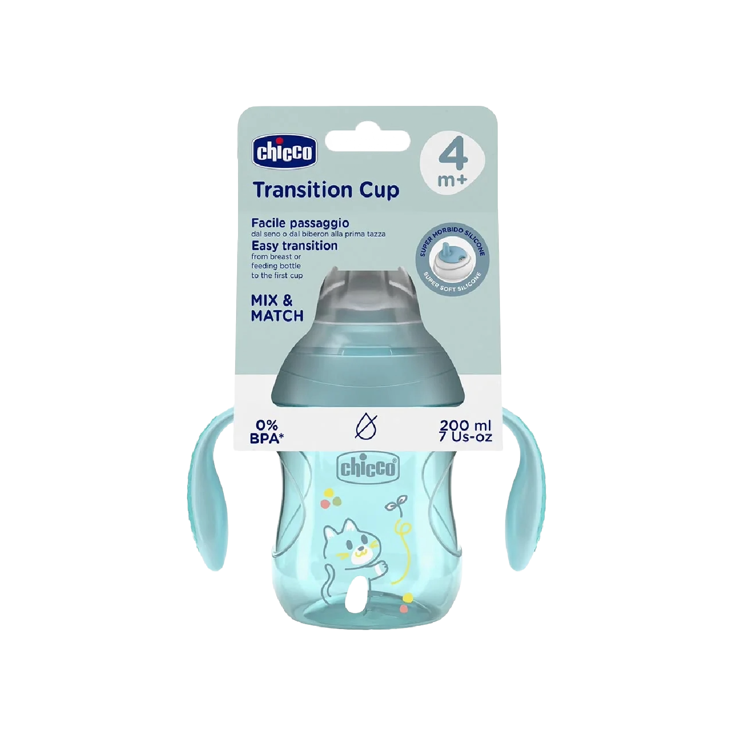 Chicco Copo de Transição Azul +4 Meses