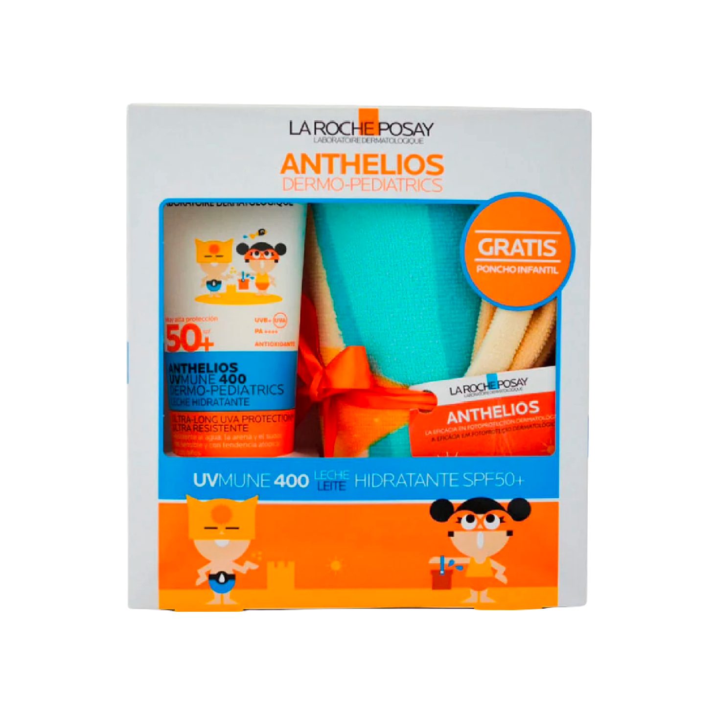 La Roche Posay Anthelios Dermo-Pediatrics Leite SPF50+ 250ml + Poncho