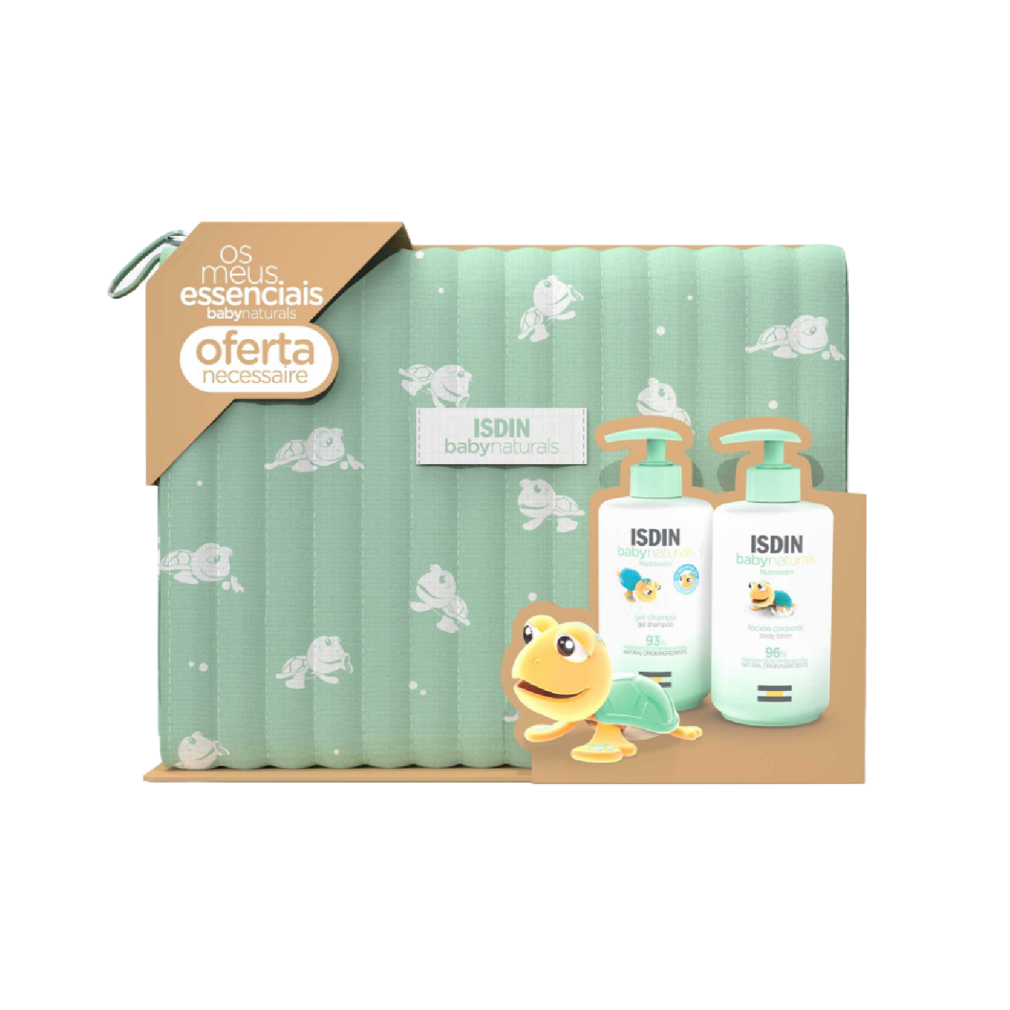 Isdin Coffret Baby Naturals Essenciais de Banho Gel-Champô 400ml + Loção Corporal 400ml