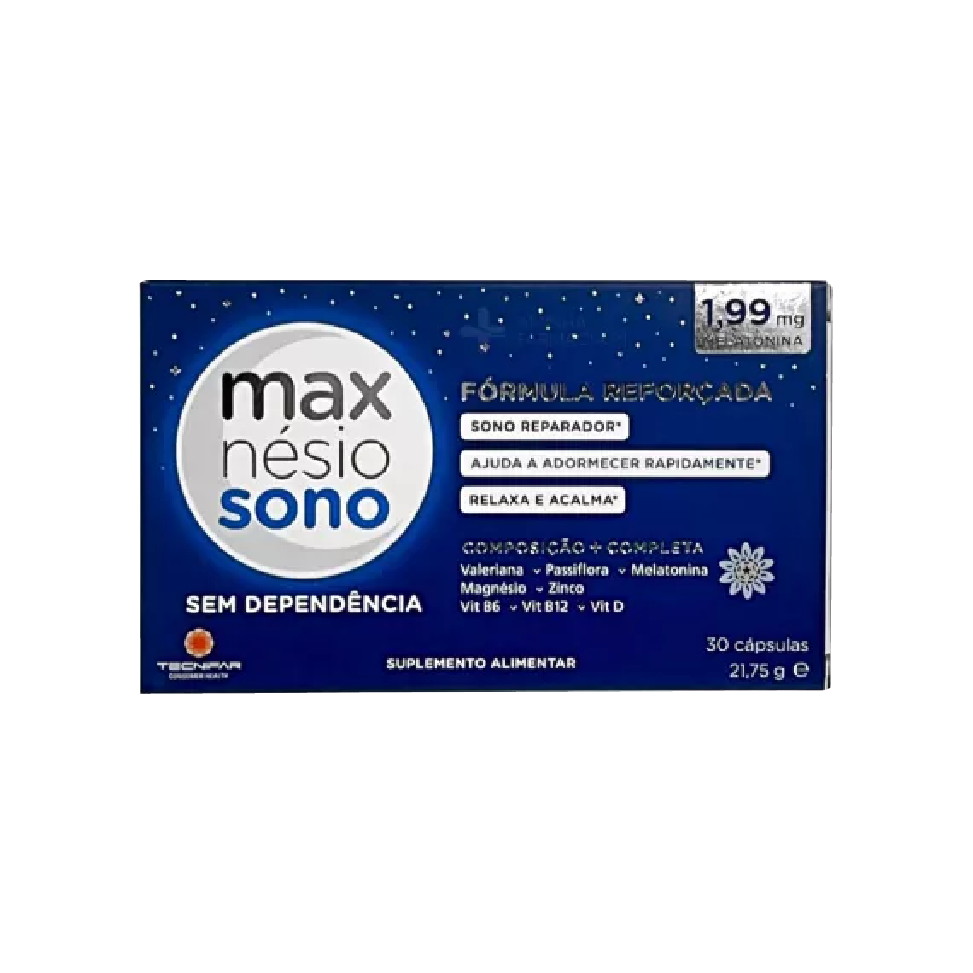 Maxnésio Sono 30 Cápsulas – Farmácia Cuida