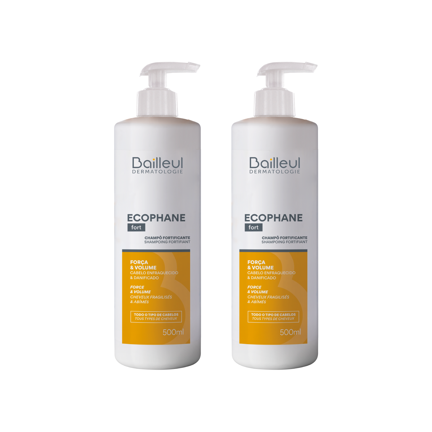 Ecophane Champô Fortificante 500ml x 2 Unidades