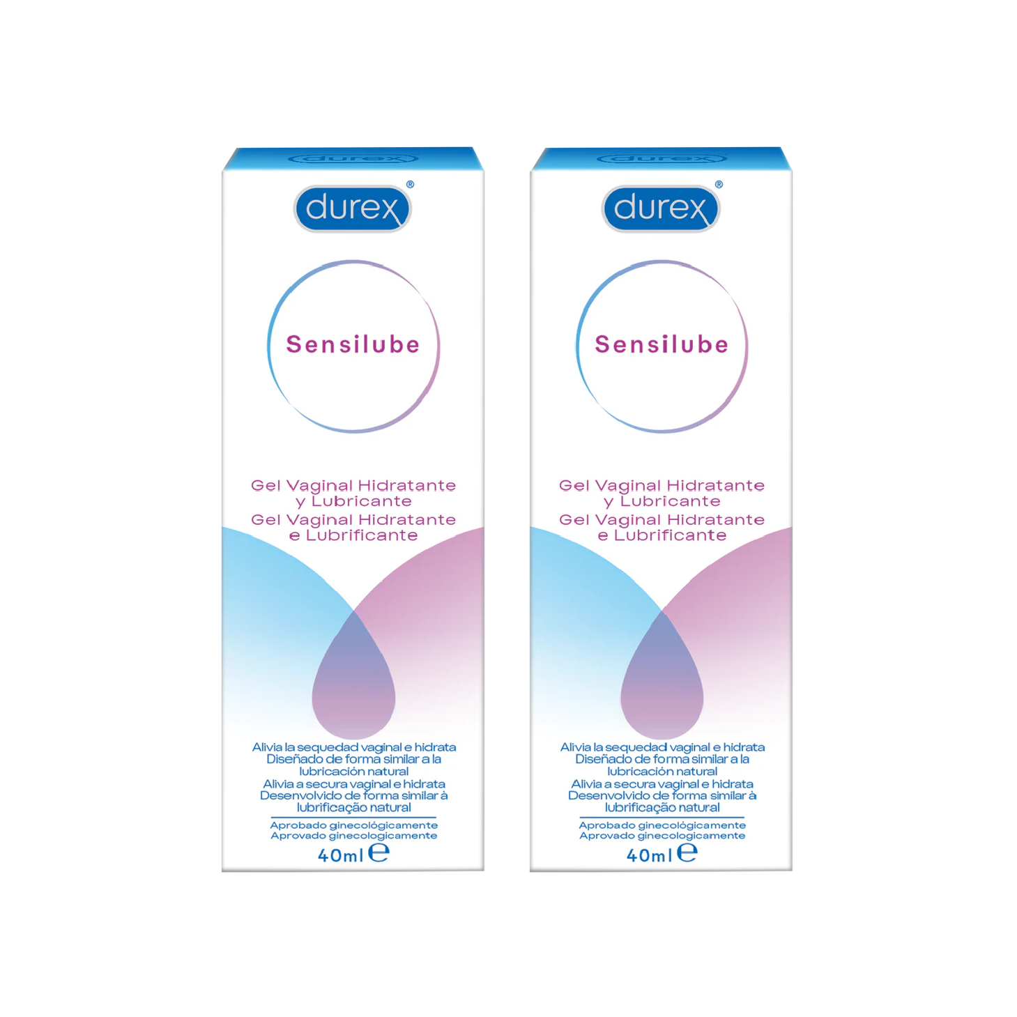 Durex Sensilube Gel Lubrificante 40ml x 2 Unidades