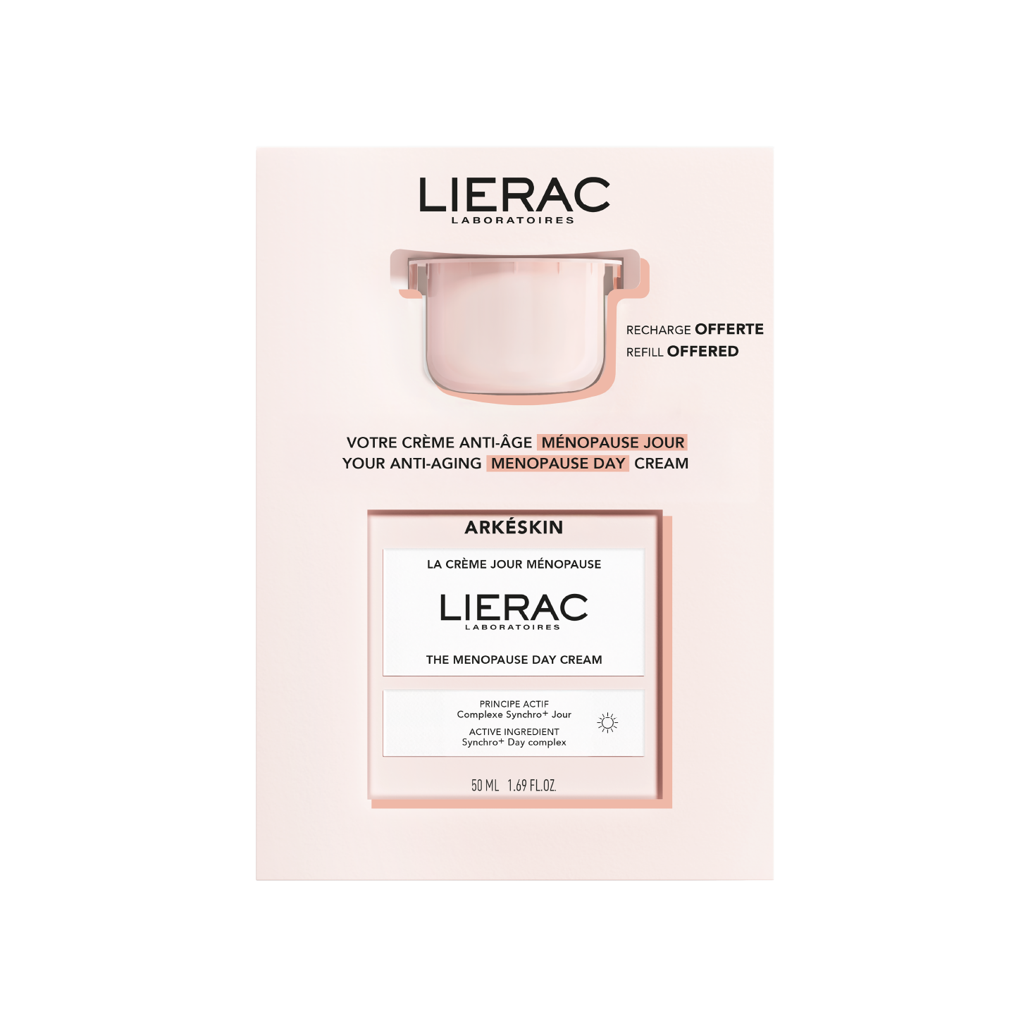Lierac Estuche de Regalo Arkéskin Crema de Día 50ml + Recambio 50ml