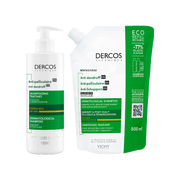 Vichy Dercos Anticaspa DS Champô Cabelo Seco 390ml + Refill 500ml