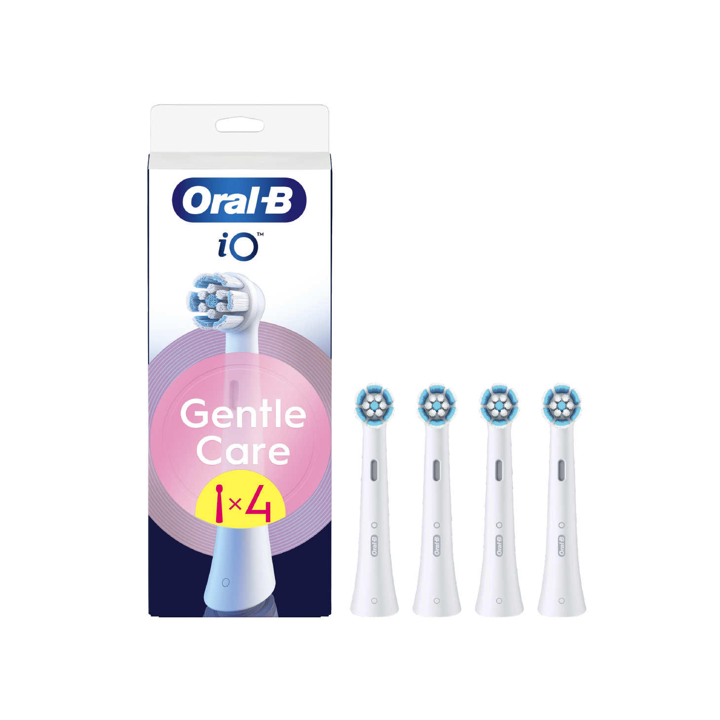 Oral-B iO Gentle Care Recarga Branca de Escova Elétrica x 4 Unidades