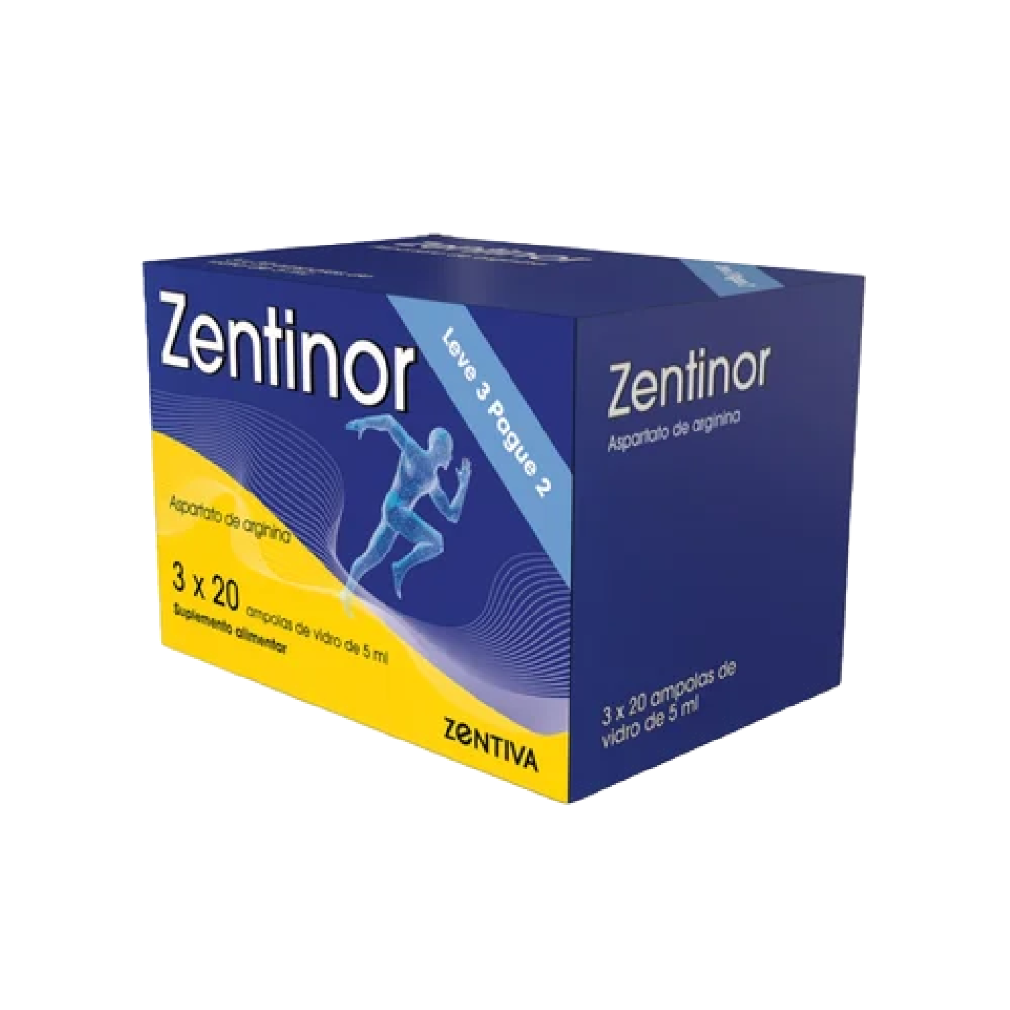 Zentinor 20 Ampolas 5ml x 3 Unidades