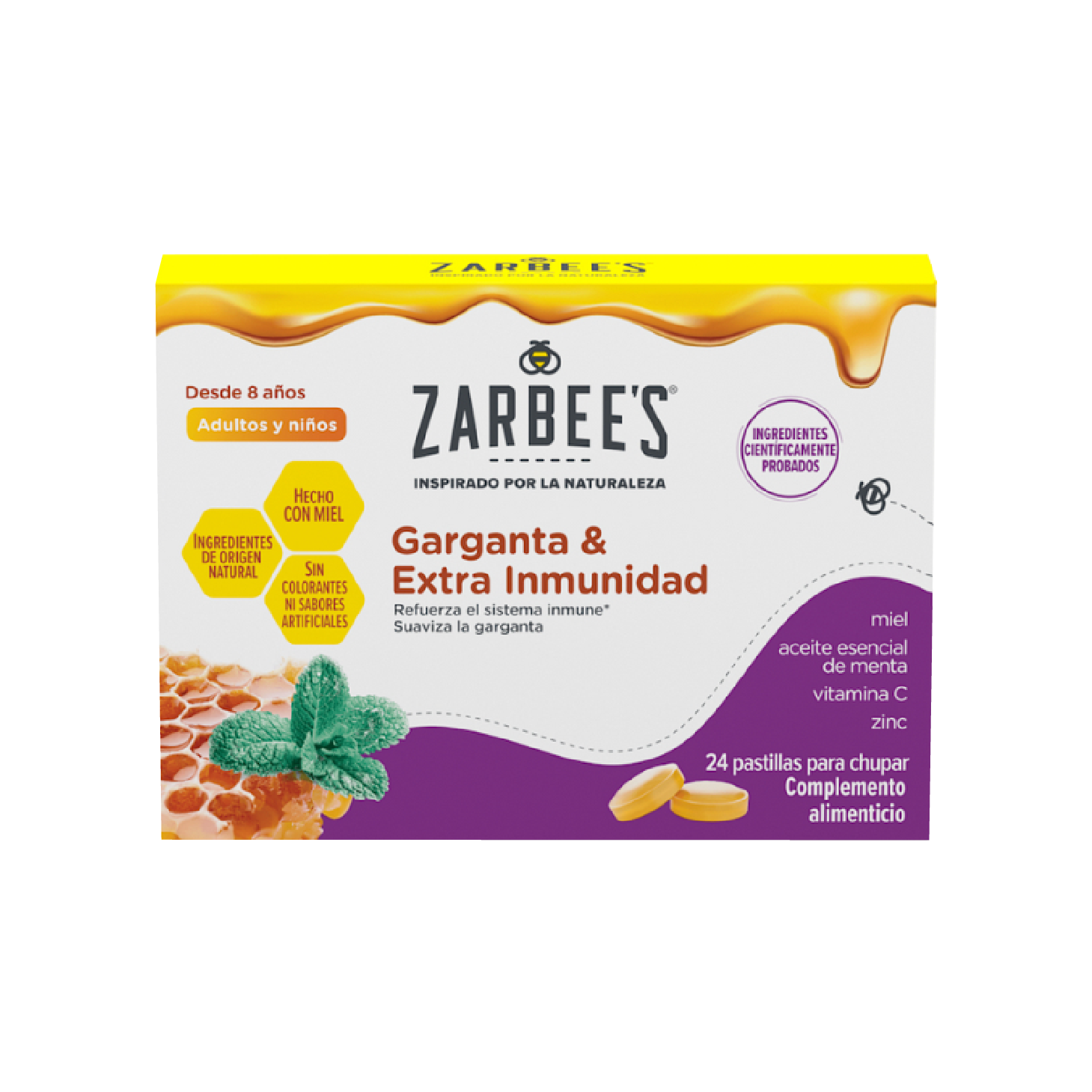 Zarbee's Garganta&Extra Imunidade 24 Pastilhas