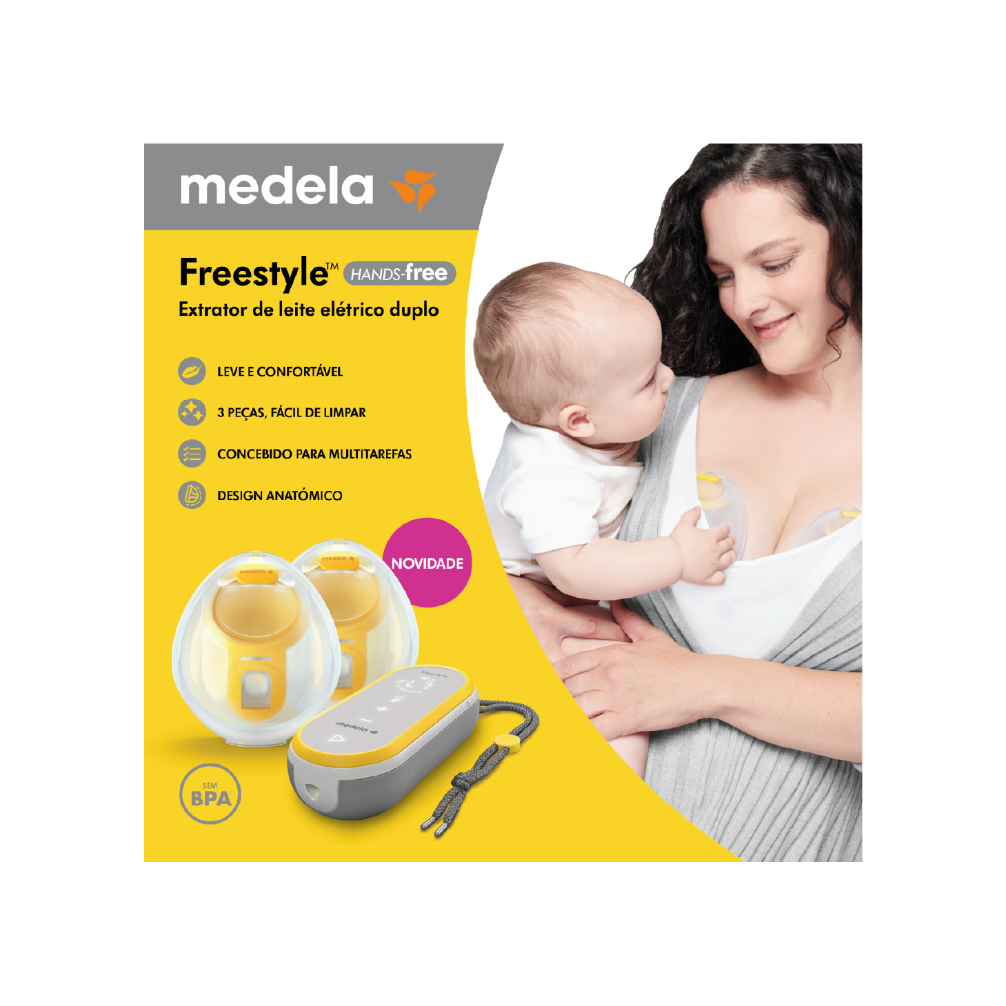 Medela Freestyle HandsFree Extrator de Leite Duplo