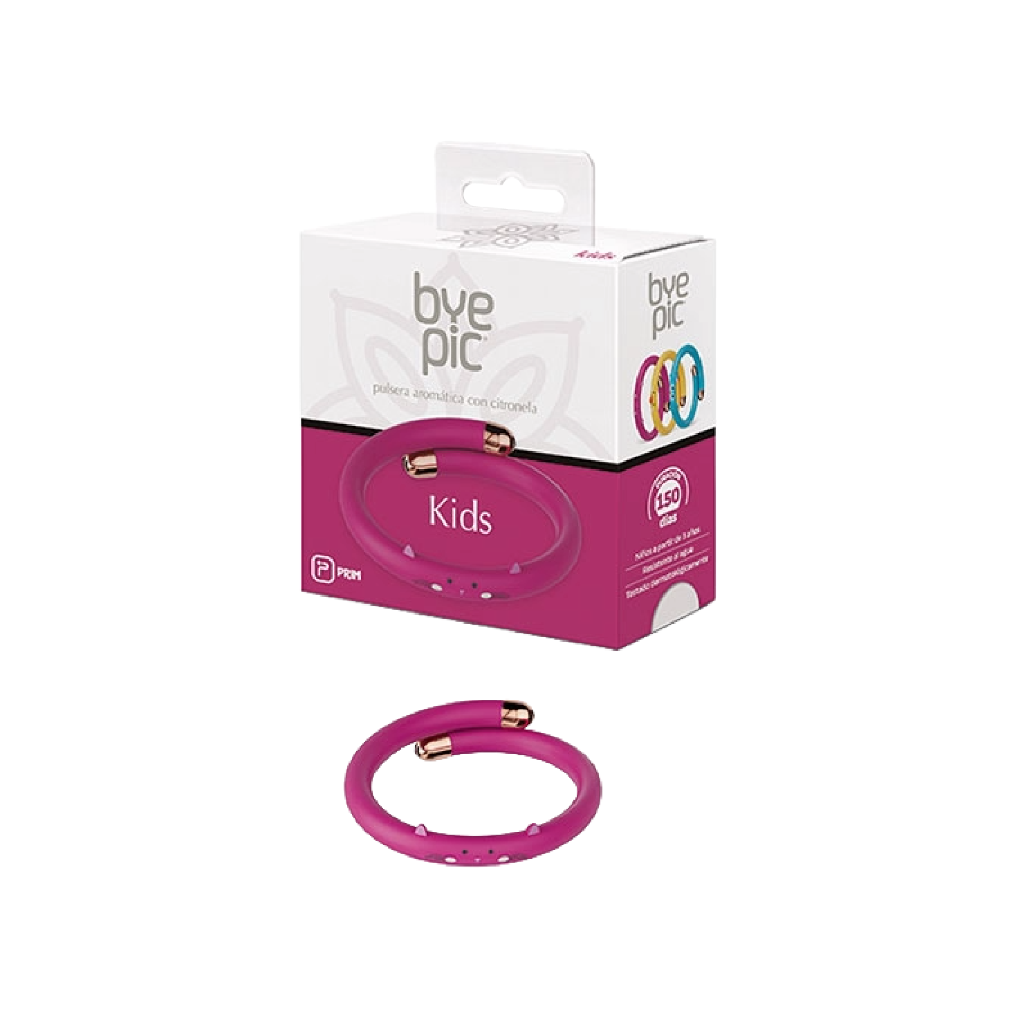 ByePic Pulseira com Citronela Criança Gato/Roxo