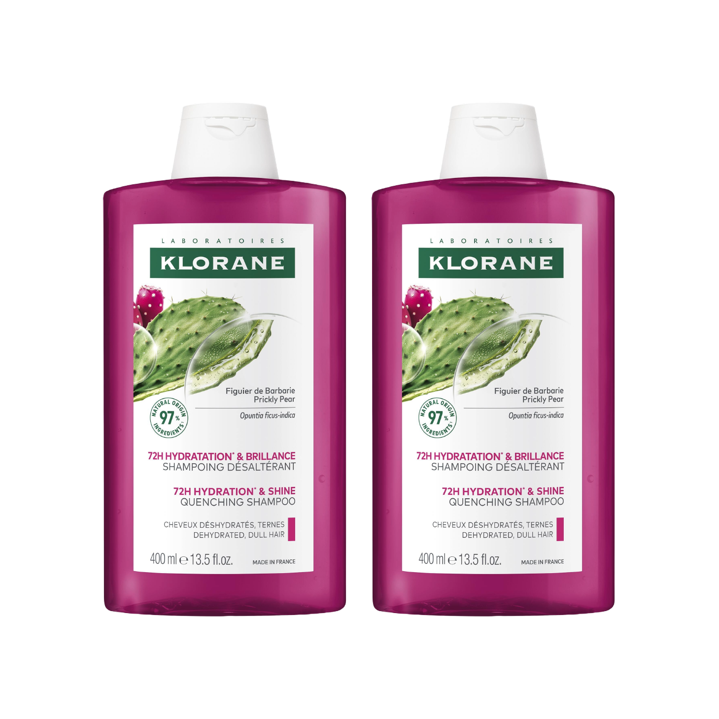 Champú de Higo Klorane 400ml x 2 Unidades