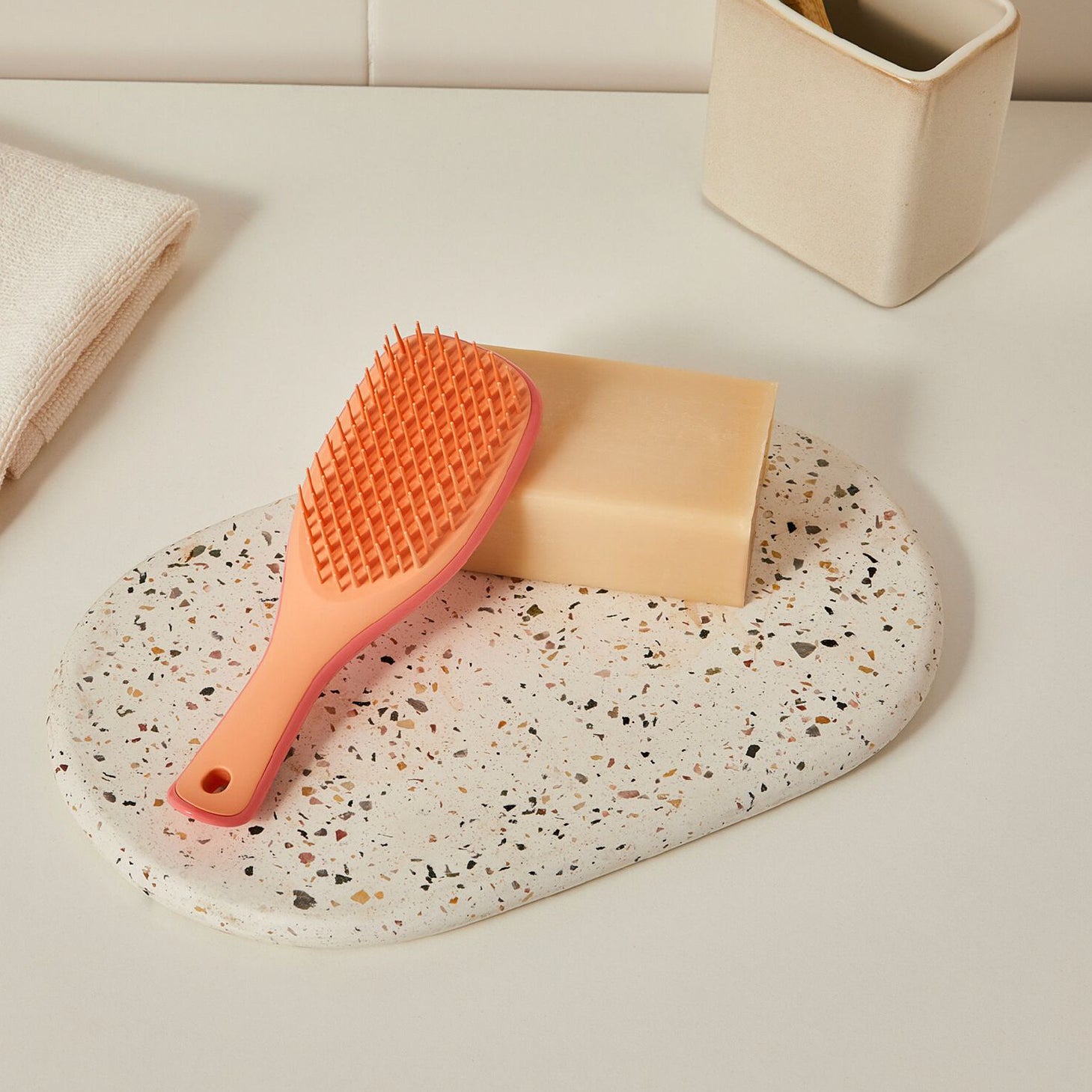 Tangle Teezer The Ultimate Detangler Mini Escova de Cabelo Salmon Pink & Apricot