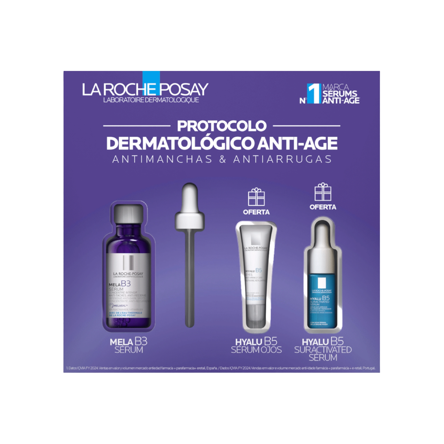La Roche Posay Coffret Protocolo Dermatológico Anti-Age Antimanchas e Antirrugas