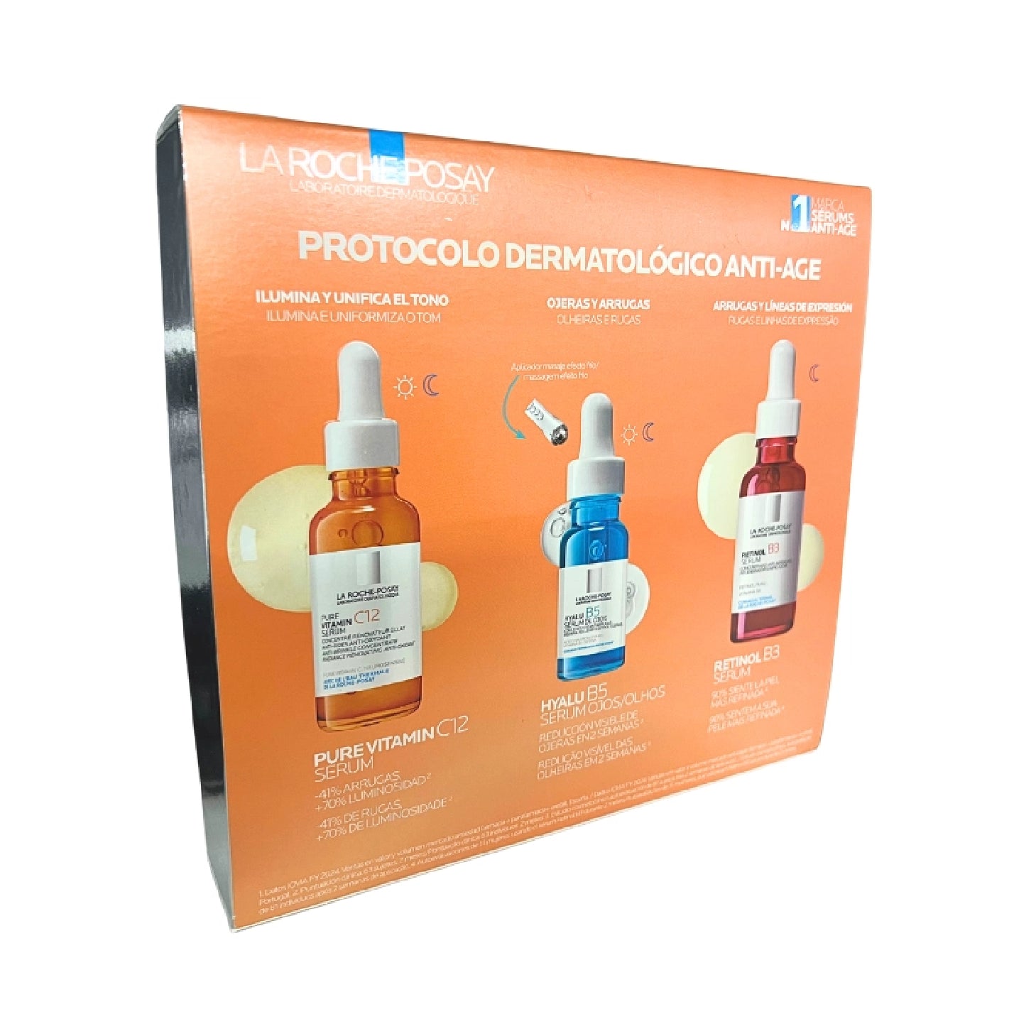 La Roche Posay Coffret Protocolo Dermatológico Anti-Age Iluminador e Regenerador