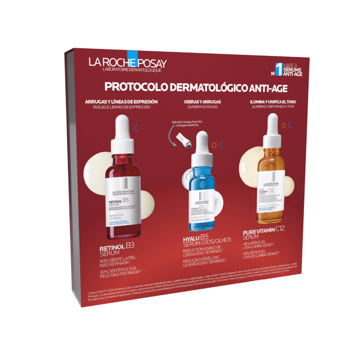 La Roche Posay Coffret Protocolo Dermatológico Anti-Age Regenerador e Iluminador