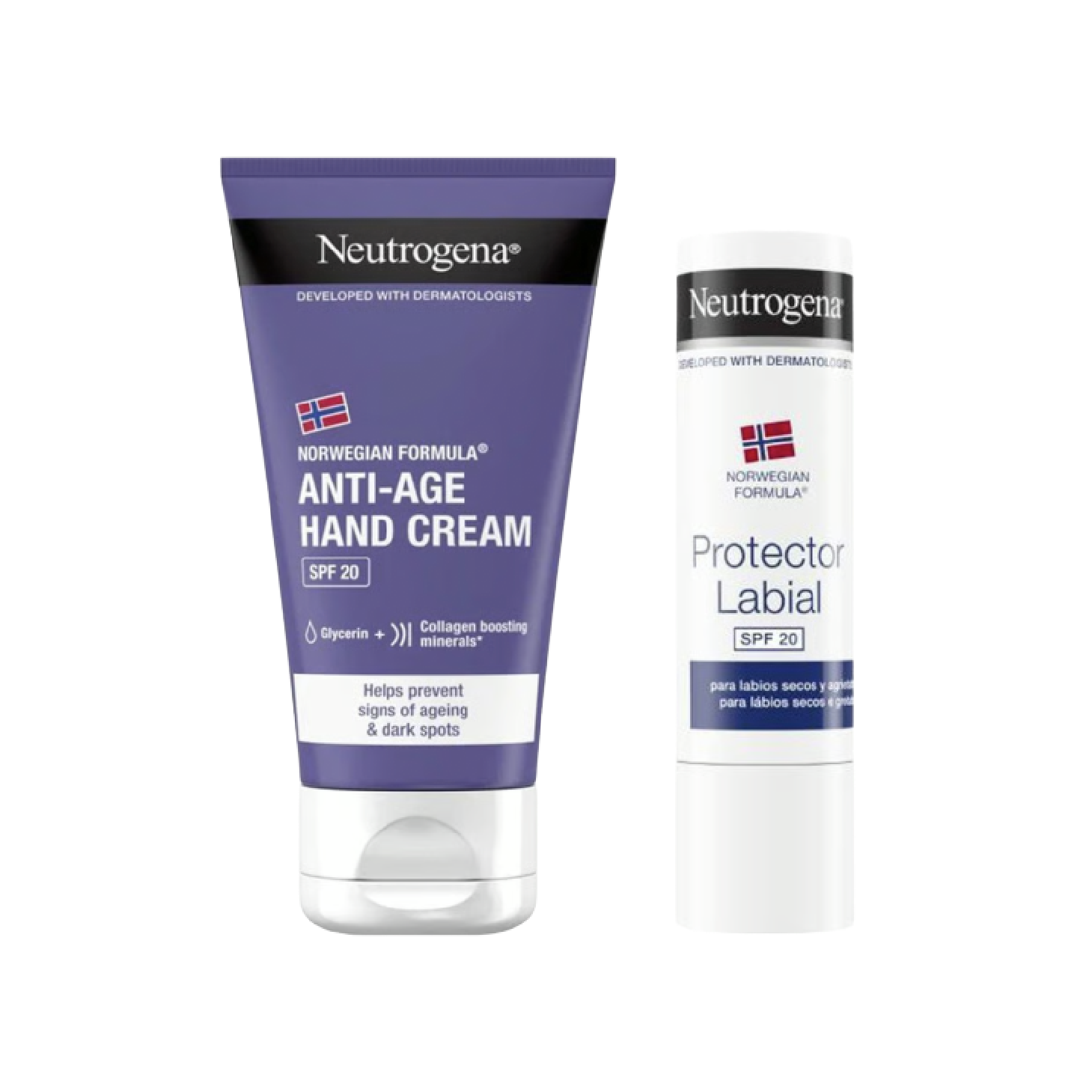 Neutrogena Pack Anti-Age Creme de Mãos + Stick Labial SPF20