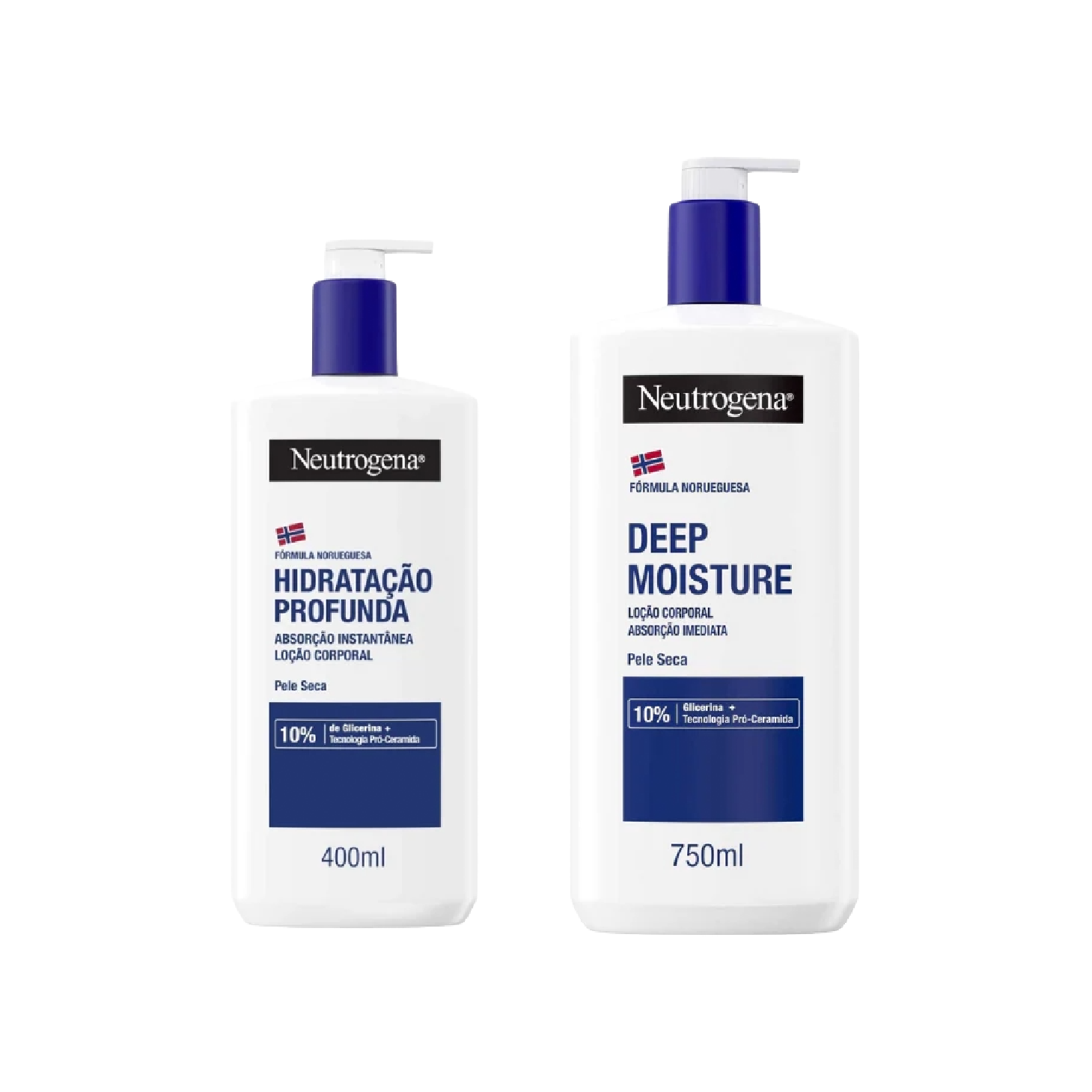 Neutrogena Loção Hidratação de Corpo 750ml + 400ml